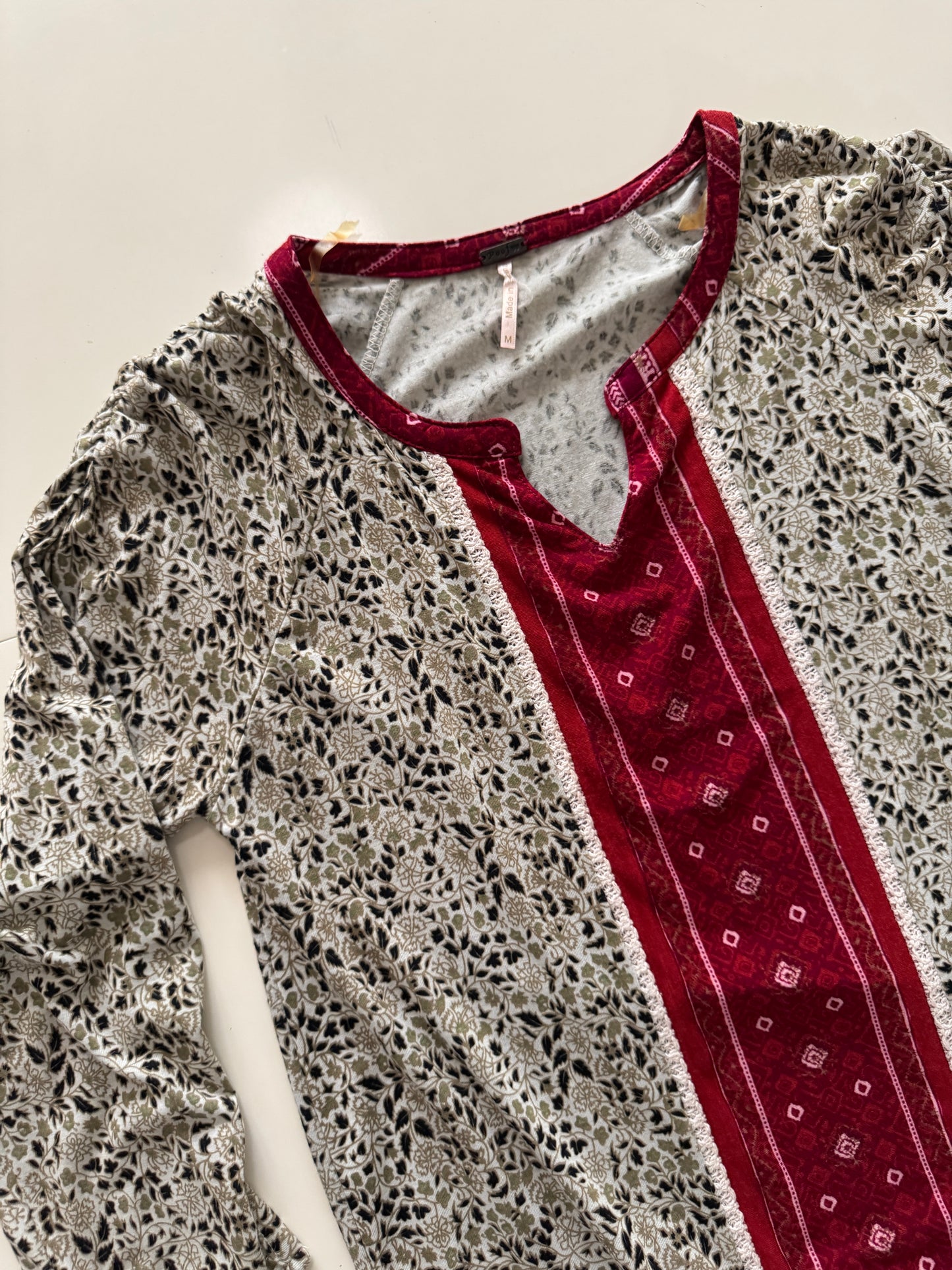 Blusa estampada, Talla M, Mujer, Poof