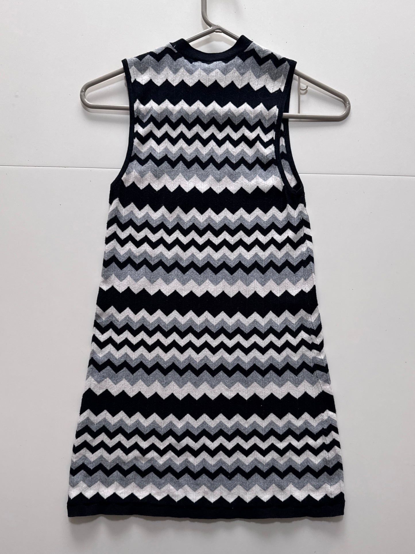 Vestido de punto, estampado de zig zag, Talla S, Mujer, Forever 21