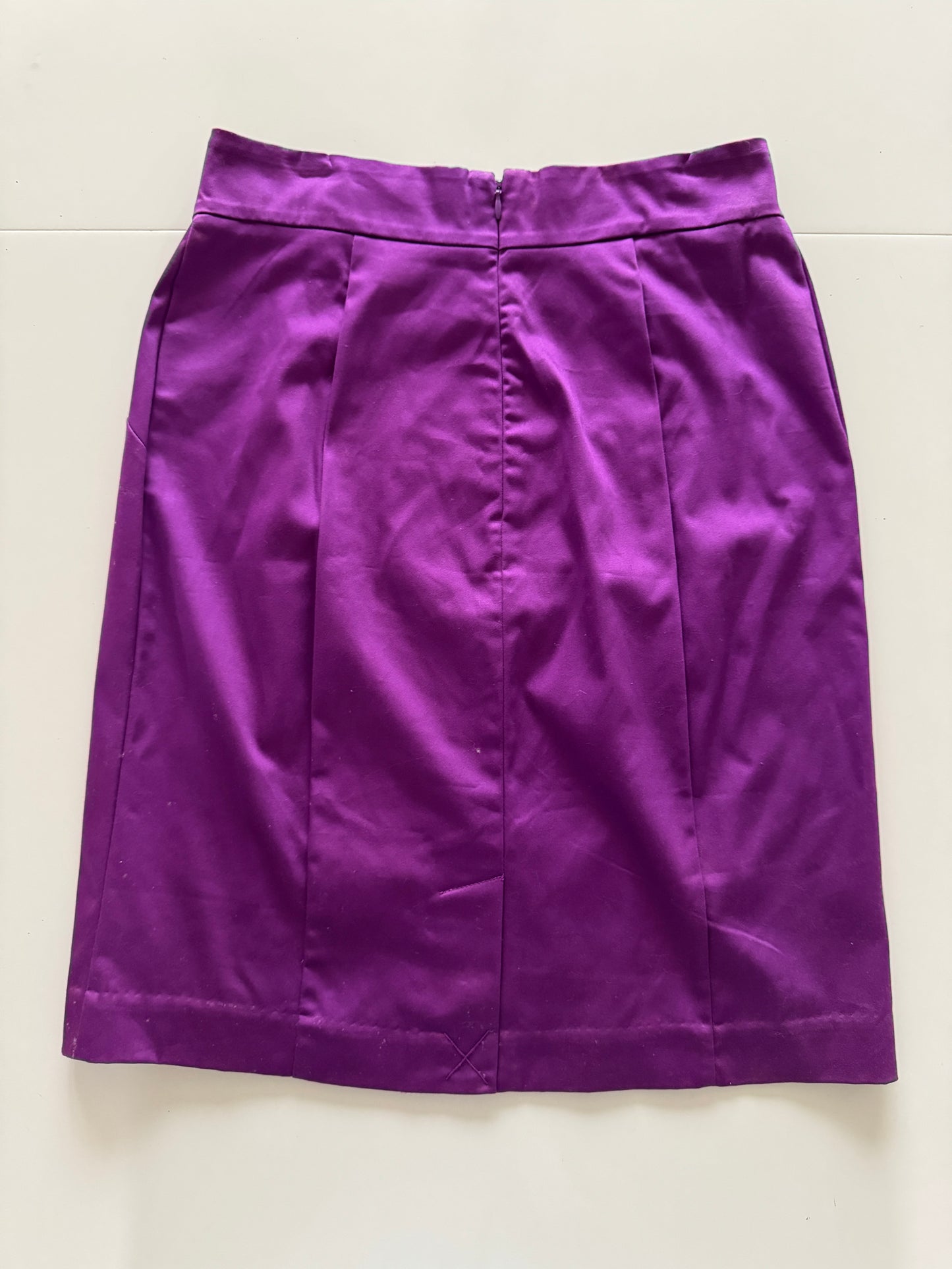 Falda morada de vestir, Talla 8, M, Mujer, Worthington