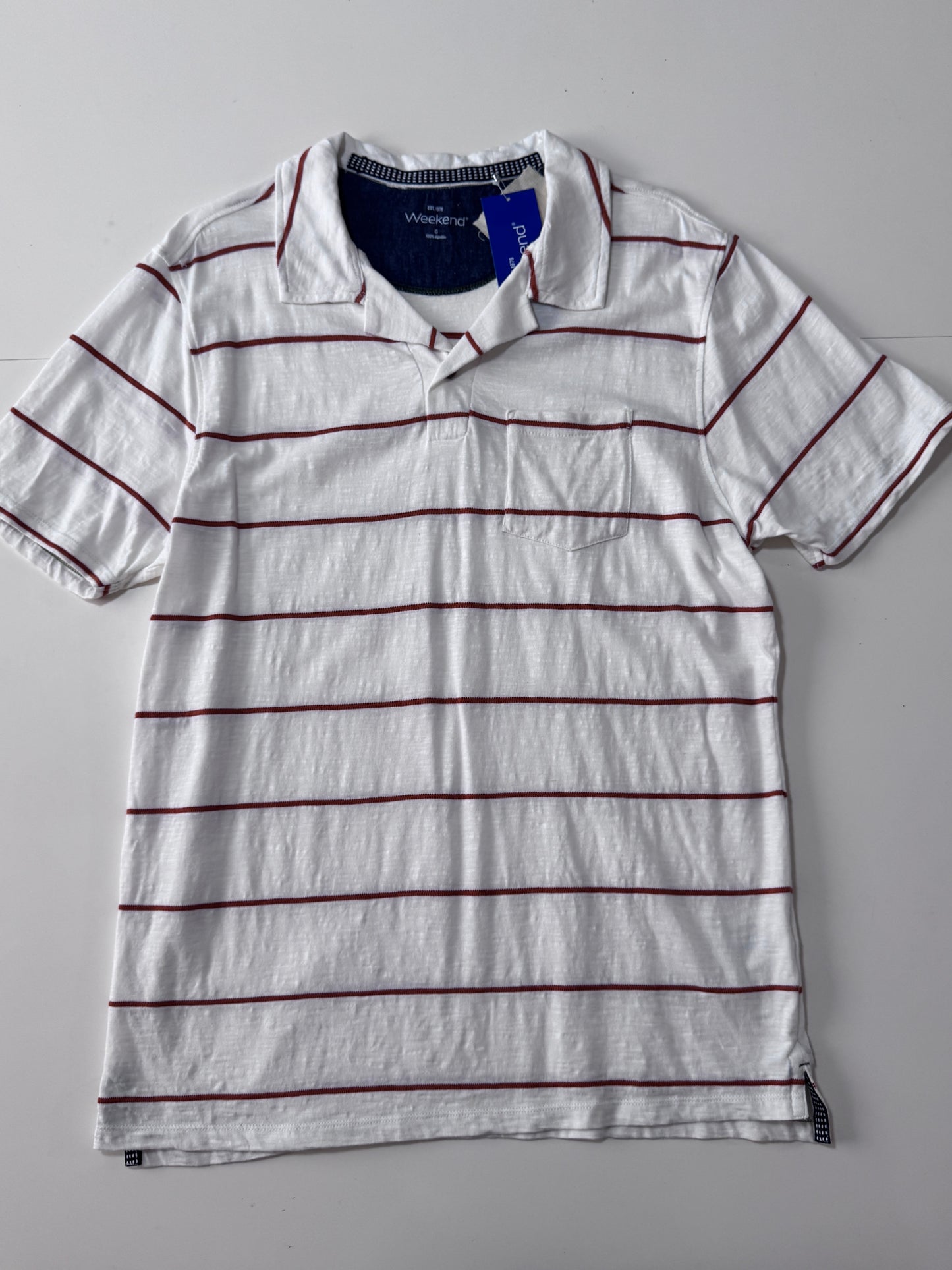 Camisa polo de rayas, Talla L, Hombre, Weekend