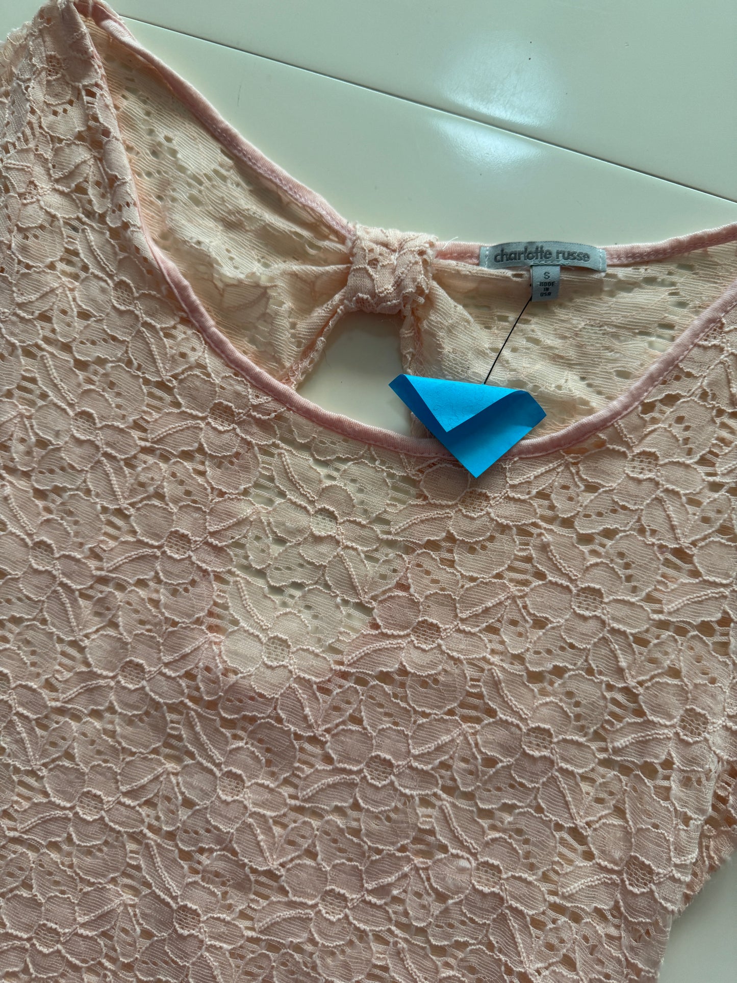 Blusa de encaje, Talla S, Mujer, Charlotte Russe