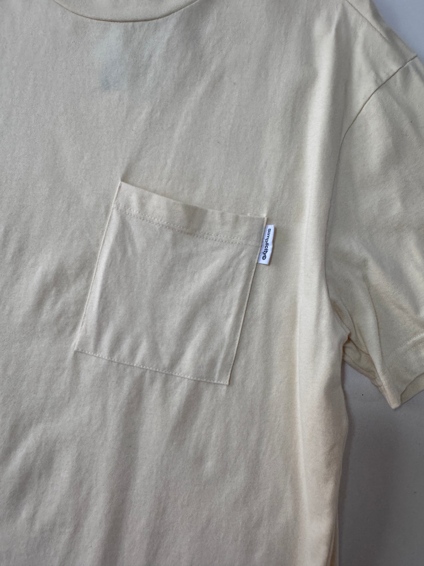 Playera lisa amarilla claro, Talla M, Hombre, C&A