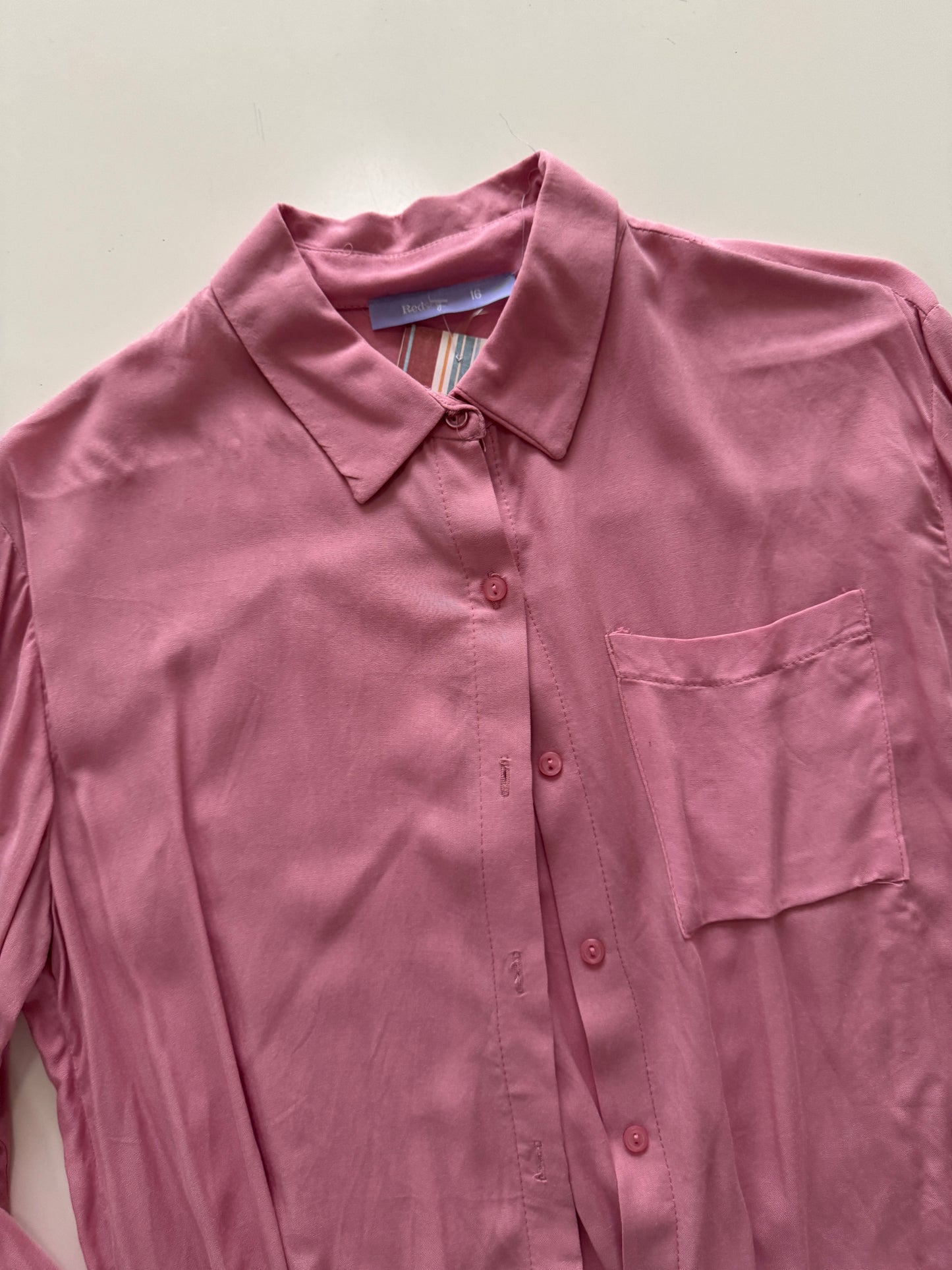 Camisa rosa, Talla 16 teen, S/M Mujer, Redsky
