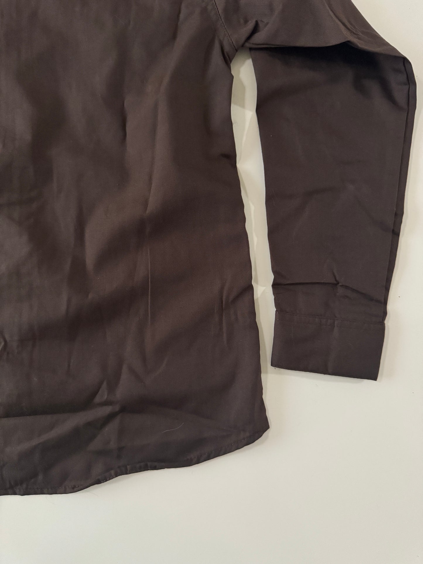 Camisa vaquera cafe, Talla 12 años, Kracto, Niño