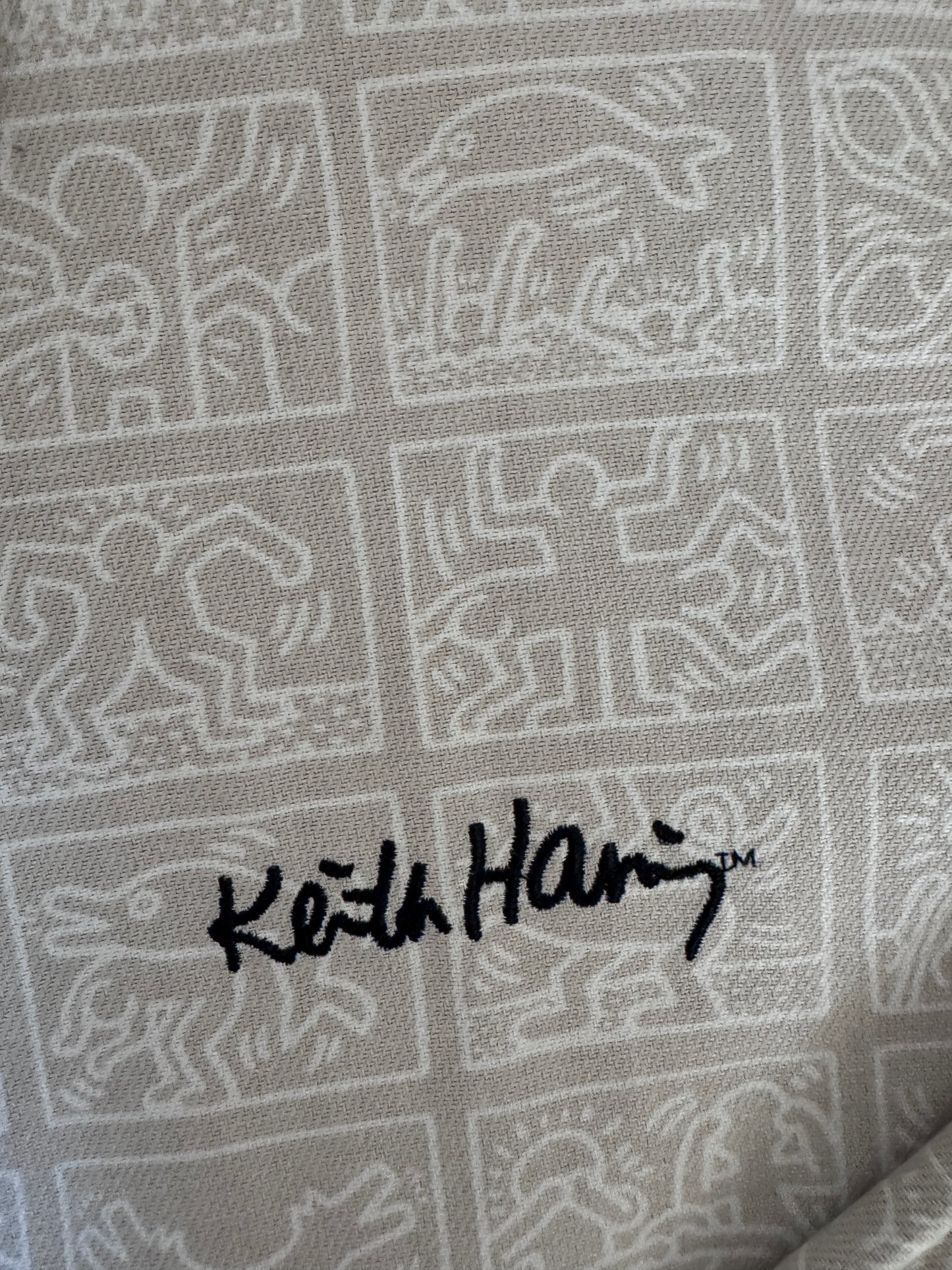 Chaqueta de mezclilla estampada, Talla Xl, Hombre, Keith Haring