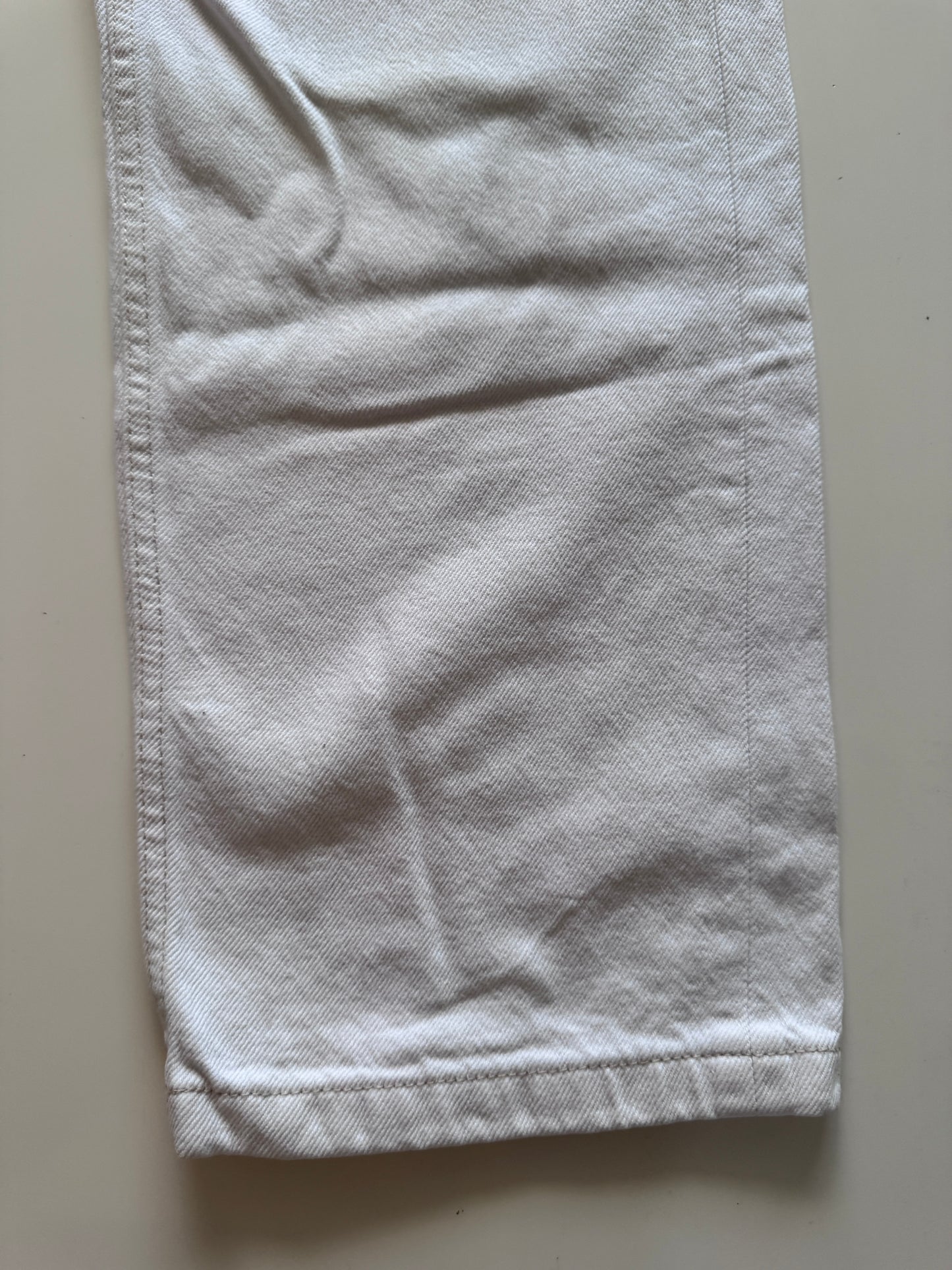 Jeans anchos blancos, Talla 28, Mujer, Bershka
