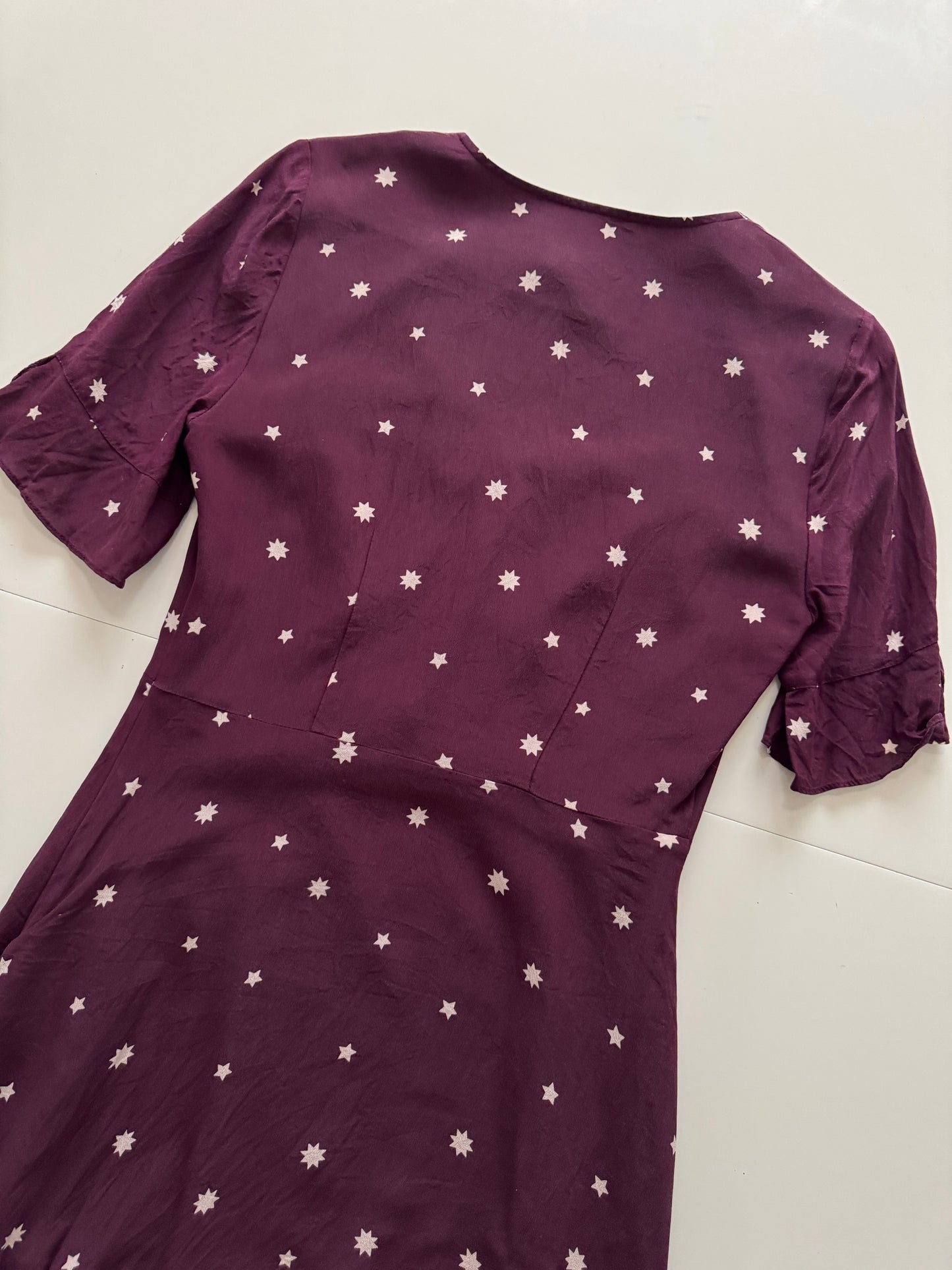 Vestido estampado de estrellas, Talla 2,M, Mujer, MadeEwell