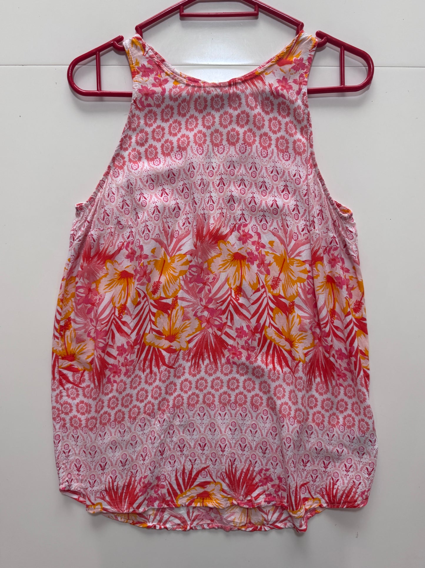 Blusa sin mangas estampada, Talla XS, Mujer, Old Navy