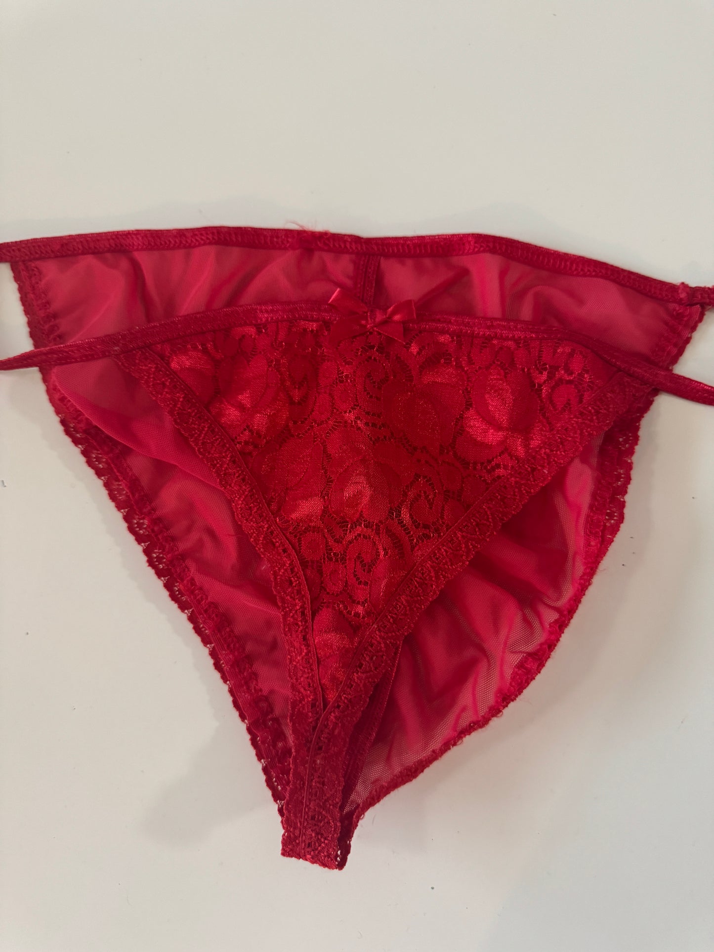 Conjunto lencero rojo, Talla S/M, Mujer