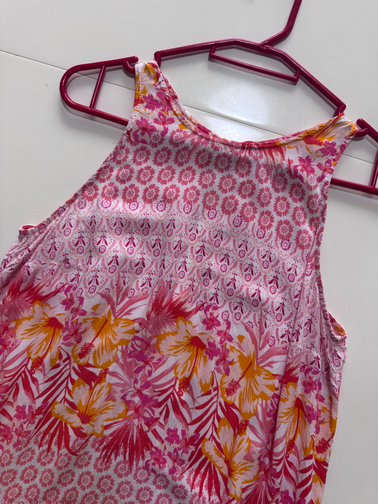 Blusa sin mangas estampada, Talla XS, Mujer, Old Navy