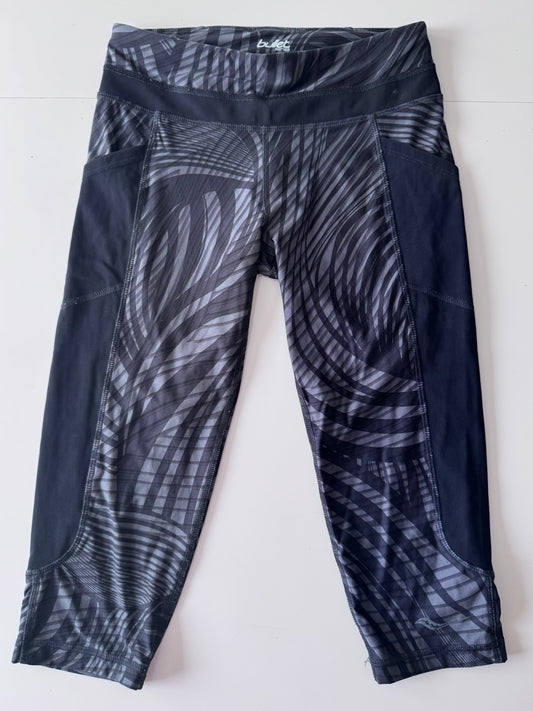 Leggins deportivos, capris, Talla Xs, Mujer, Bullet series