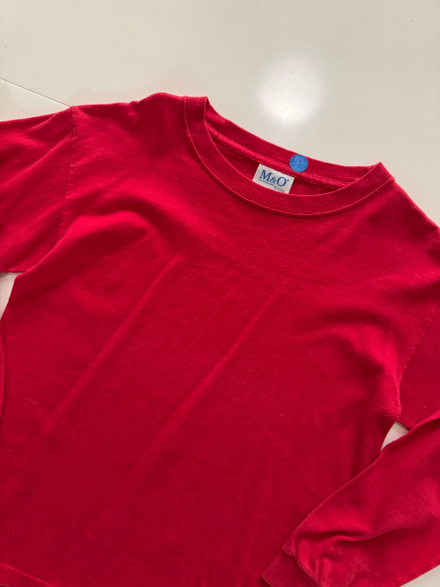 Playera roja, Talla M(10-12 años), Niños