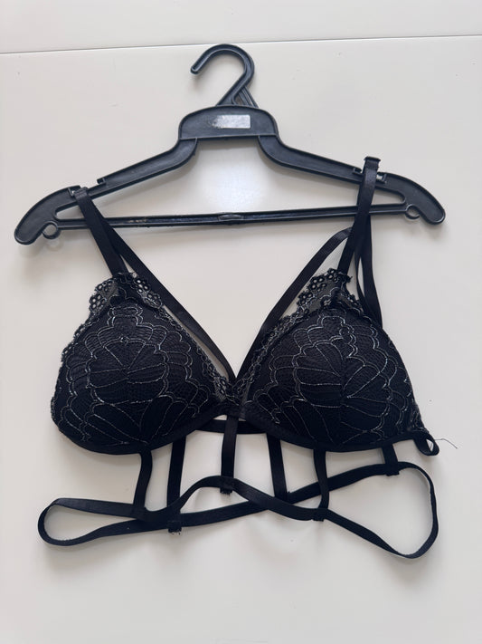 Bralette negro, Talla M, Mujer
