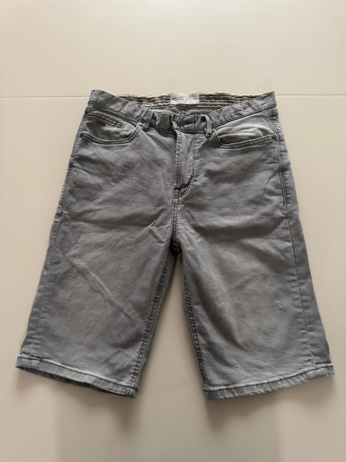 Shorts mezclilla grises, Talla 30W, Springfield, Hombre