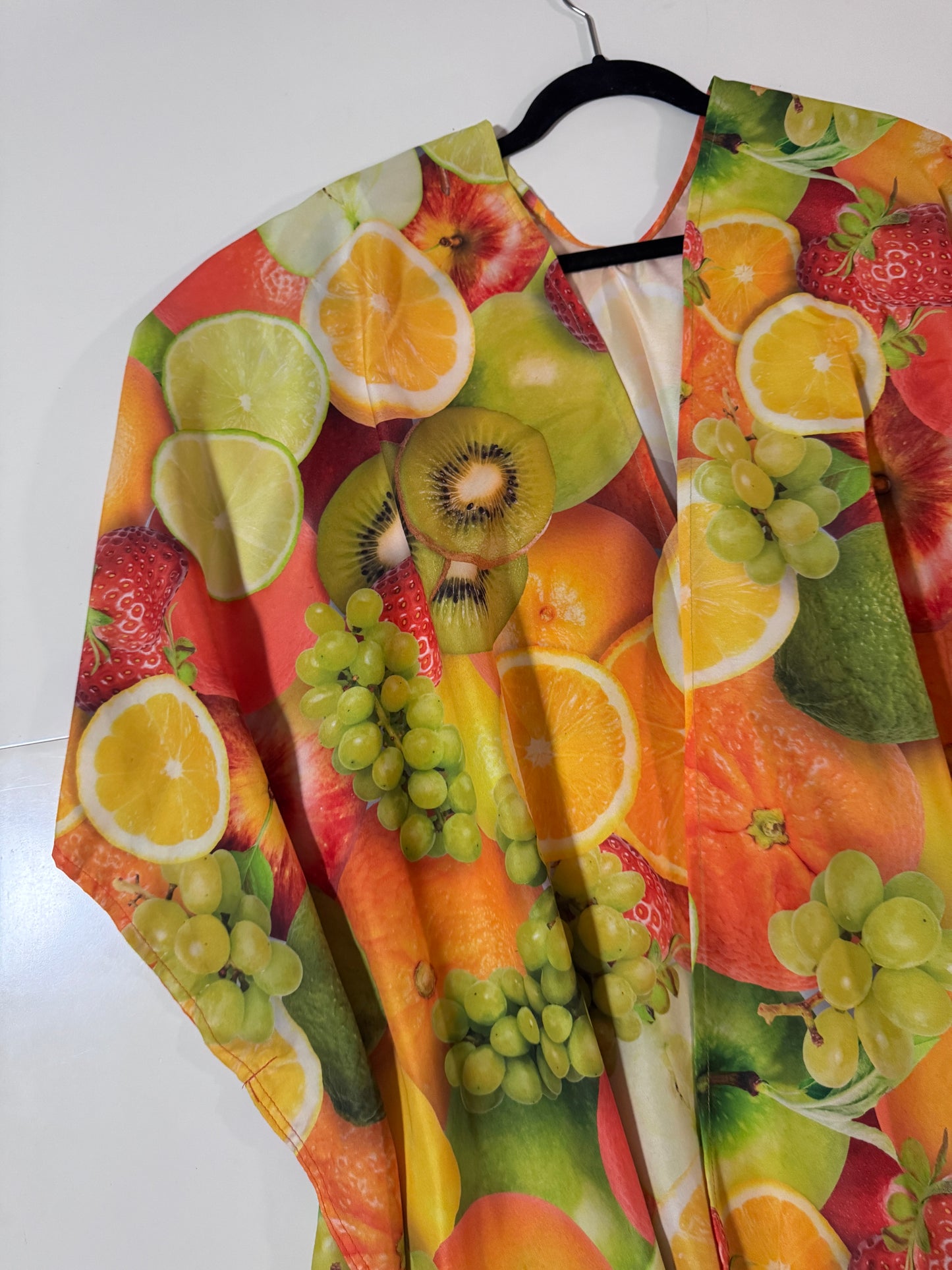 Sobretodo estampado frutas, Unitalla, Unisex