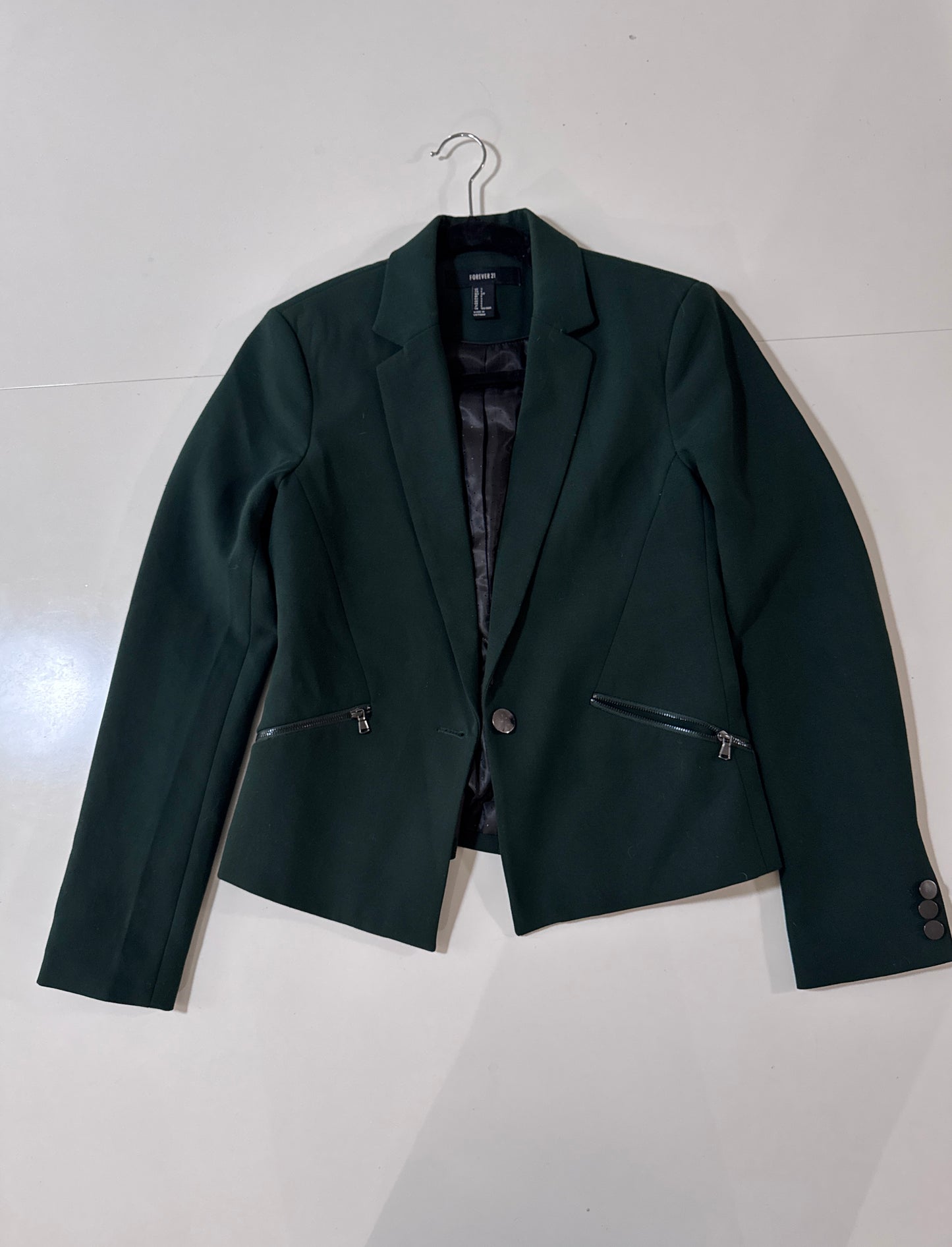 Blazer verde, Talla S, Mujer, Forever 21