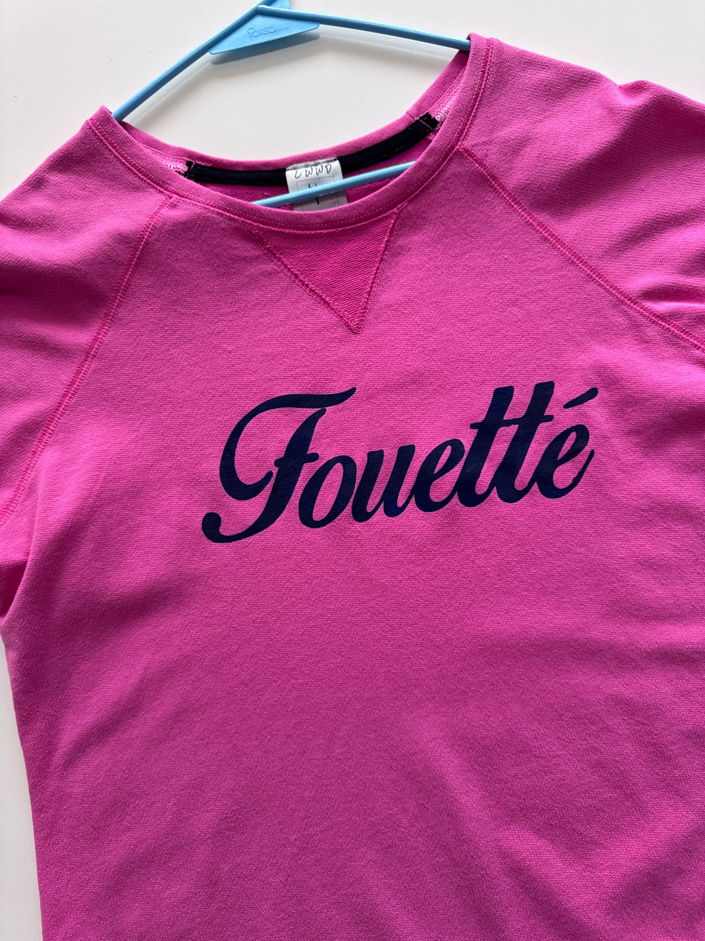 Playera rosa Fouette, Talla S Oversized, LWWD, Mujer