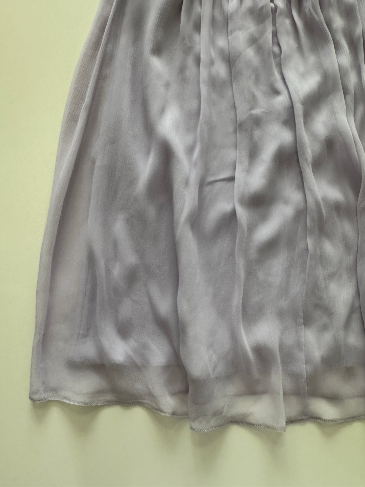 Vestido drapeado lila, Talla 8,L, Mujer