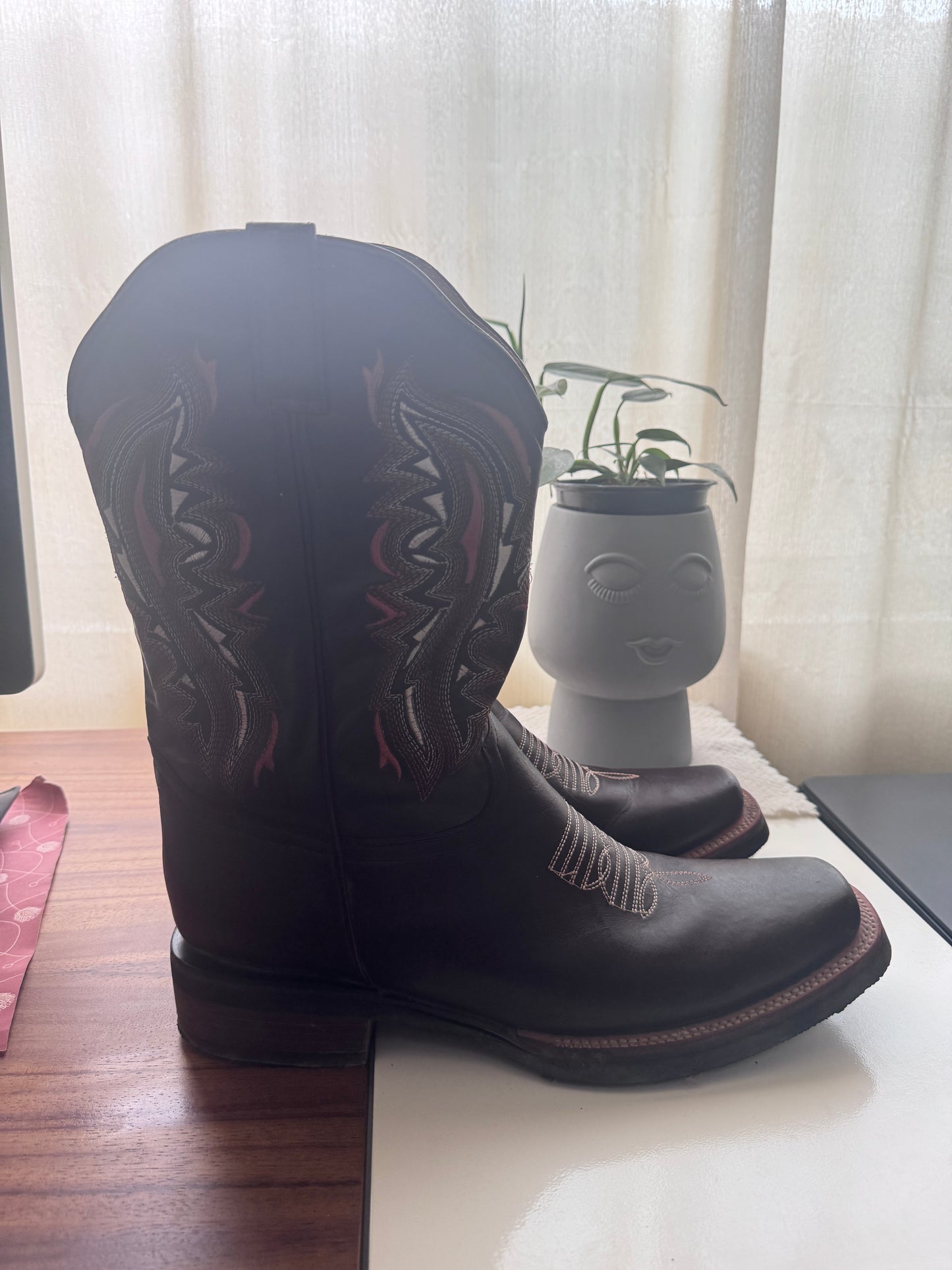 Botas rodeo cafes, Talla 8.5Mx, Hombre, Villa Casal