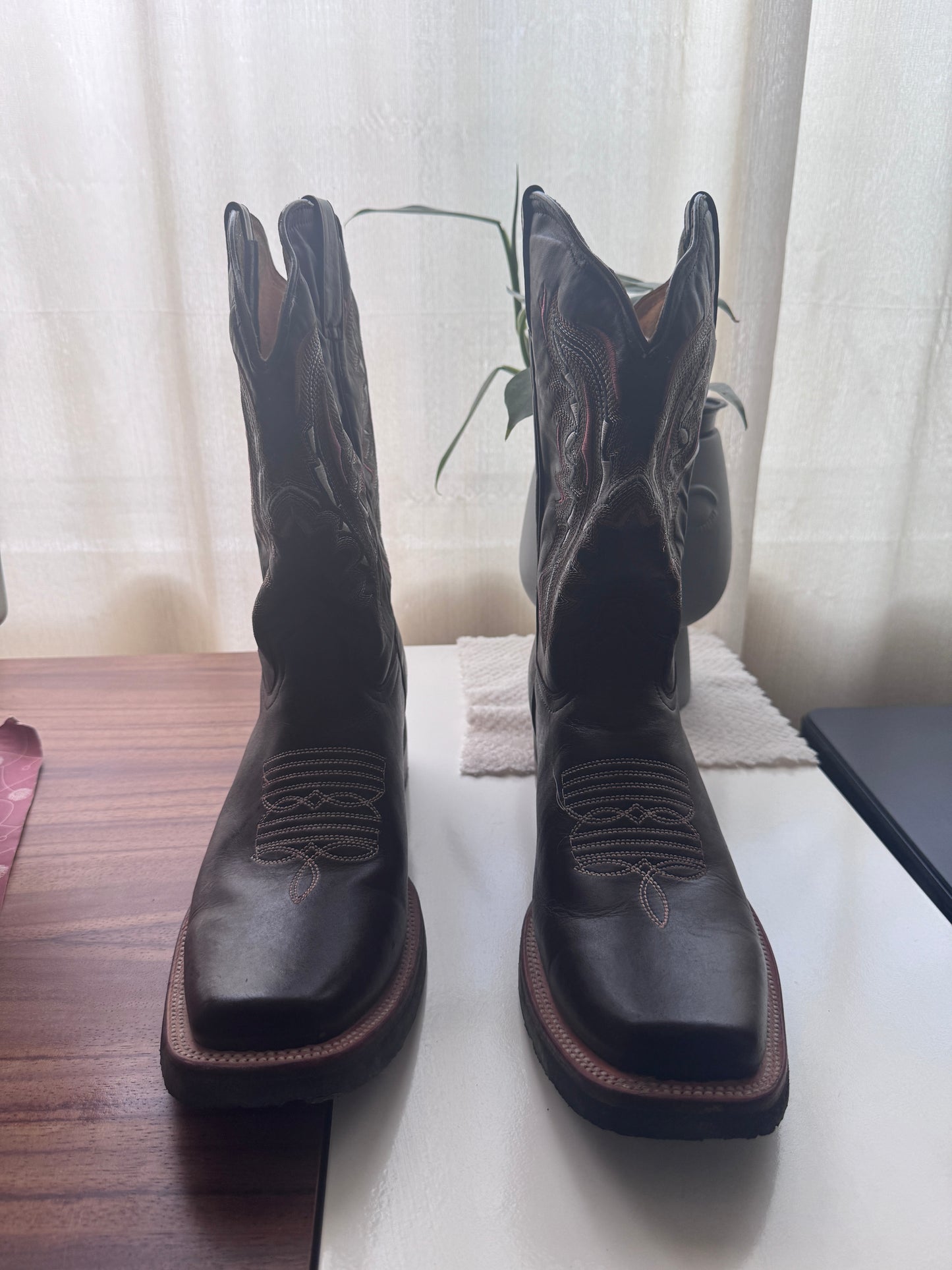 Botas rodeo cafes, Talla 8.5Mx, Hombre, Villa Casal