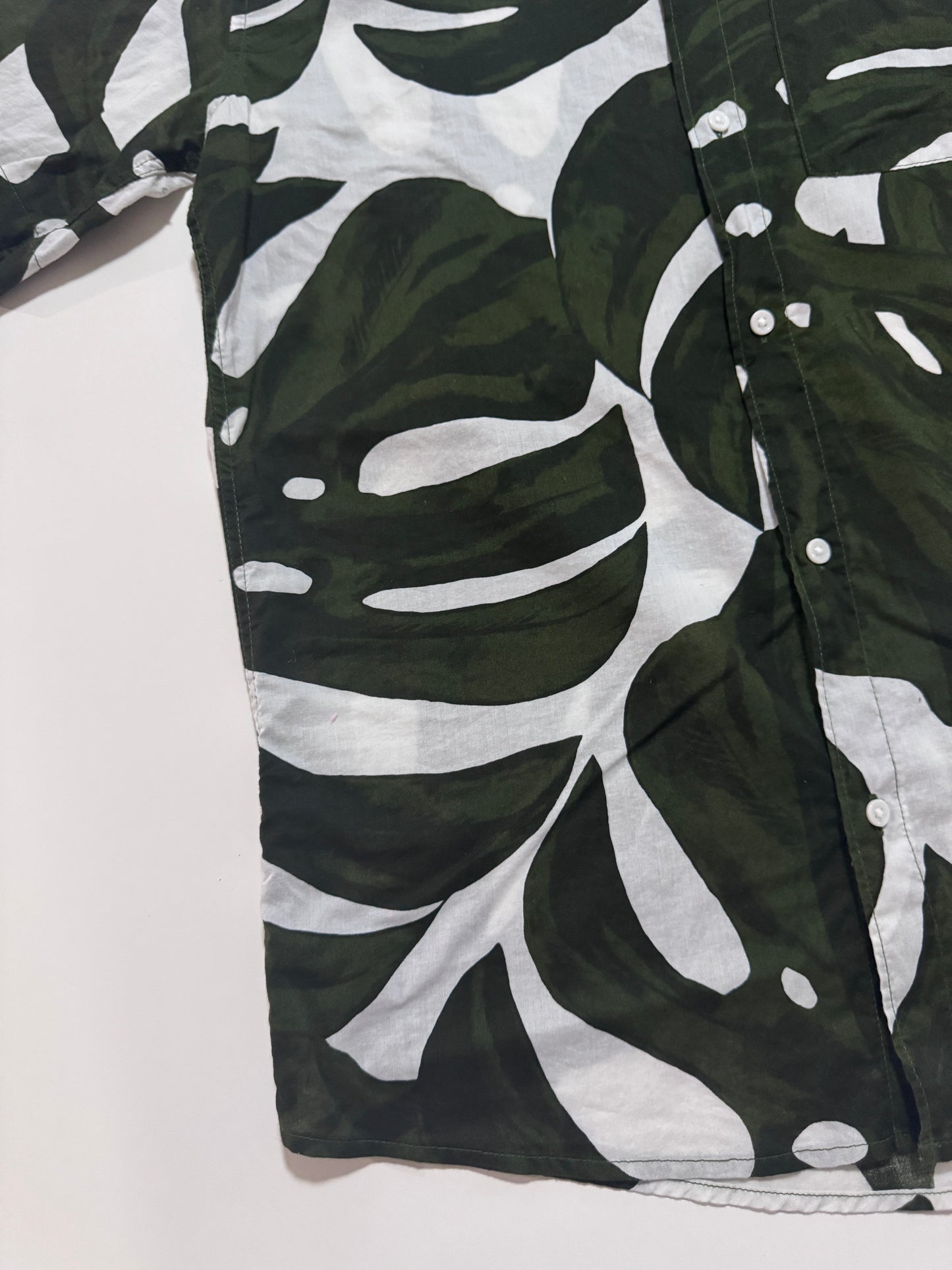Camisa estampado tropical, Talla S, Regular Fit, Hombre, H&M
