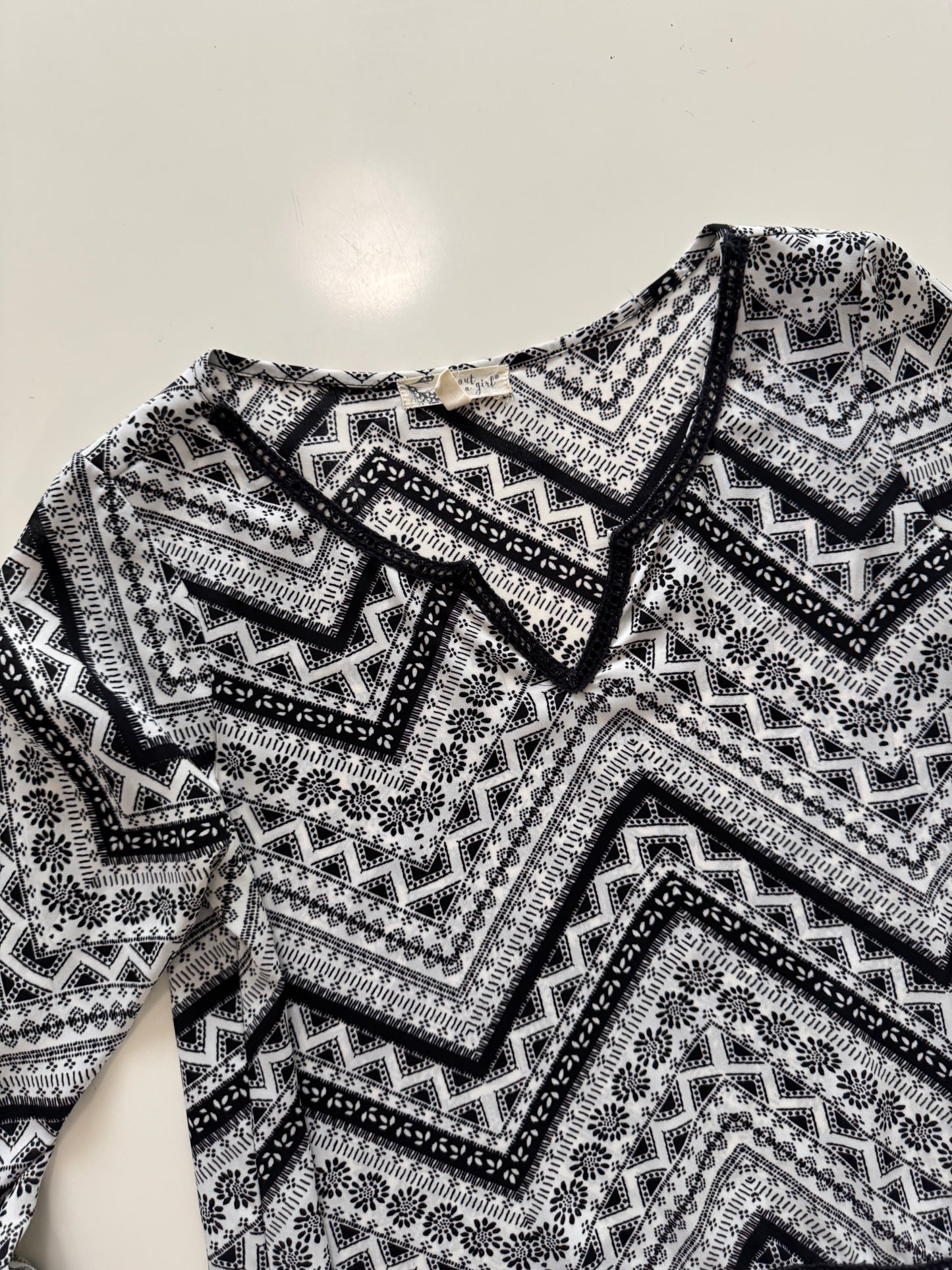 Blusa estampada, Talla 8, M, Mujer, about a girl