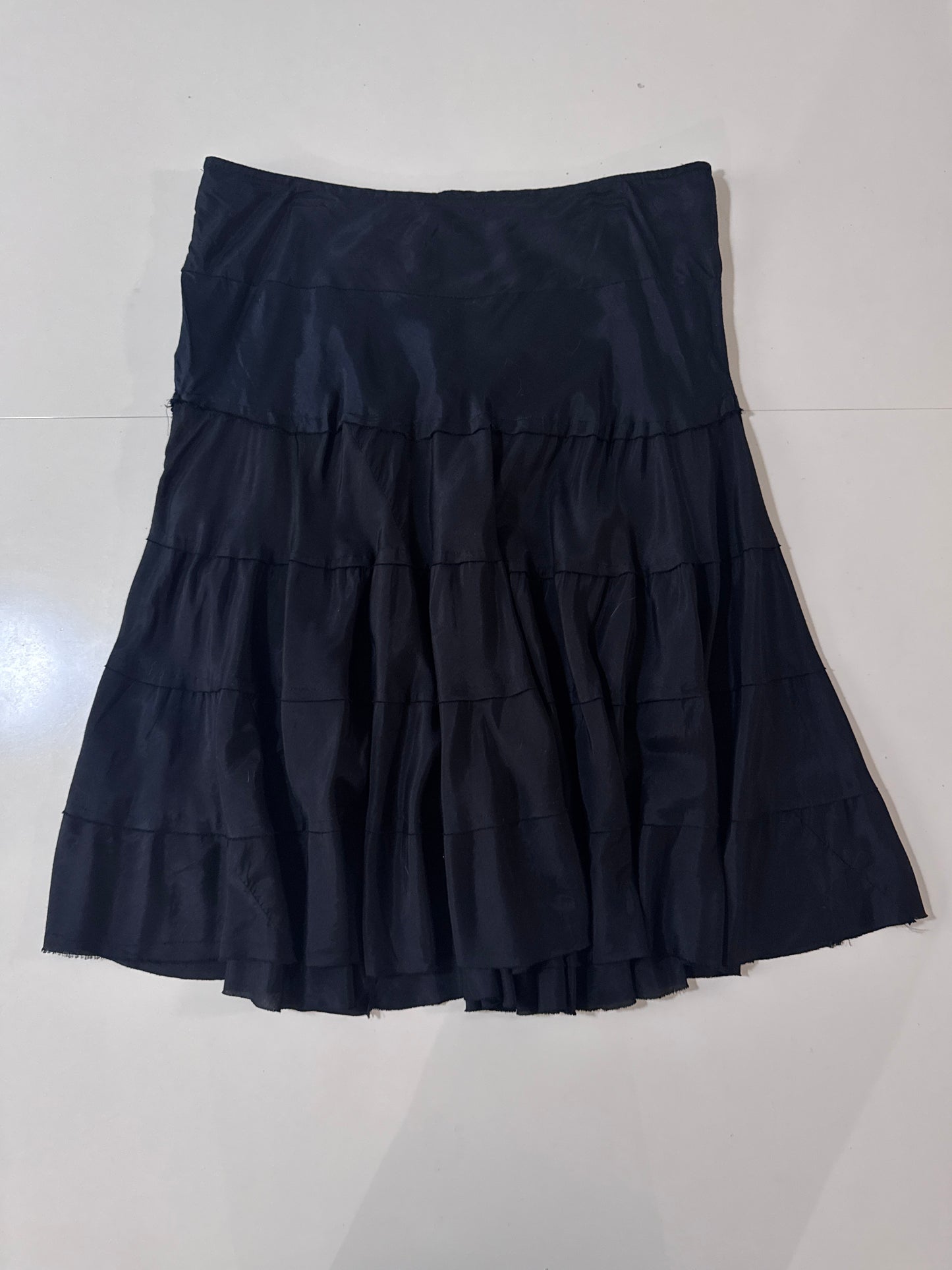 Falda negra campirana, Talla 16w, Mujer, Bohemian Cafe
