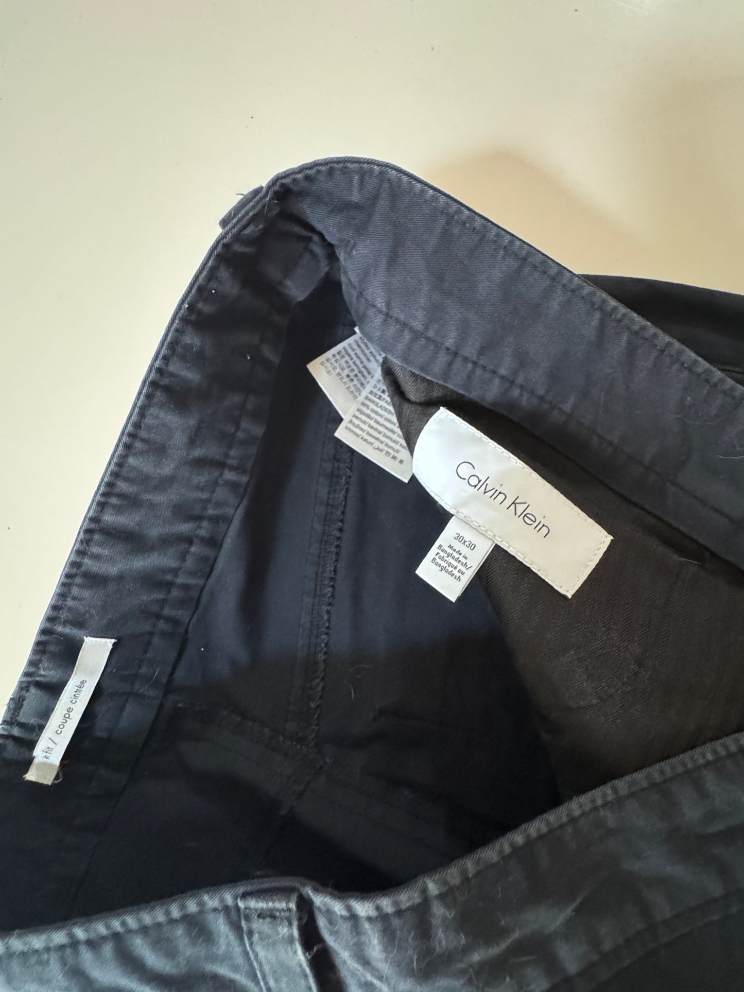 Chinos negros, Talla 30x30, Hombre, Calvin Klein