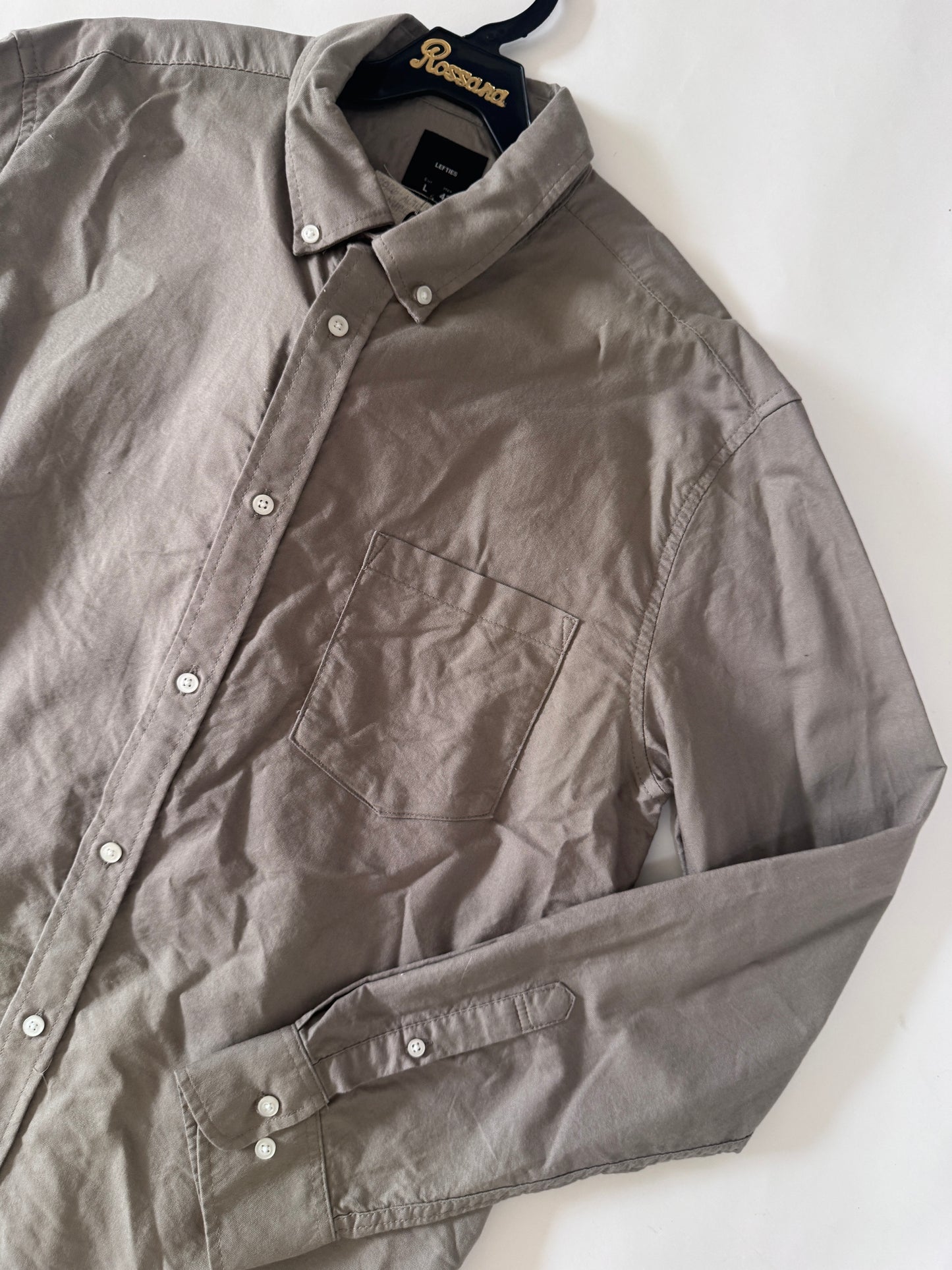 Camisa verde claro, Talla L, 42, Hombre, Lefties