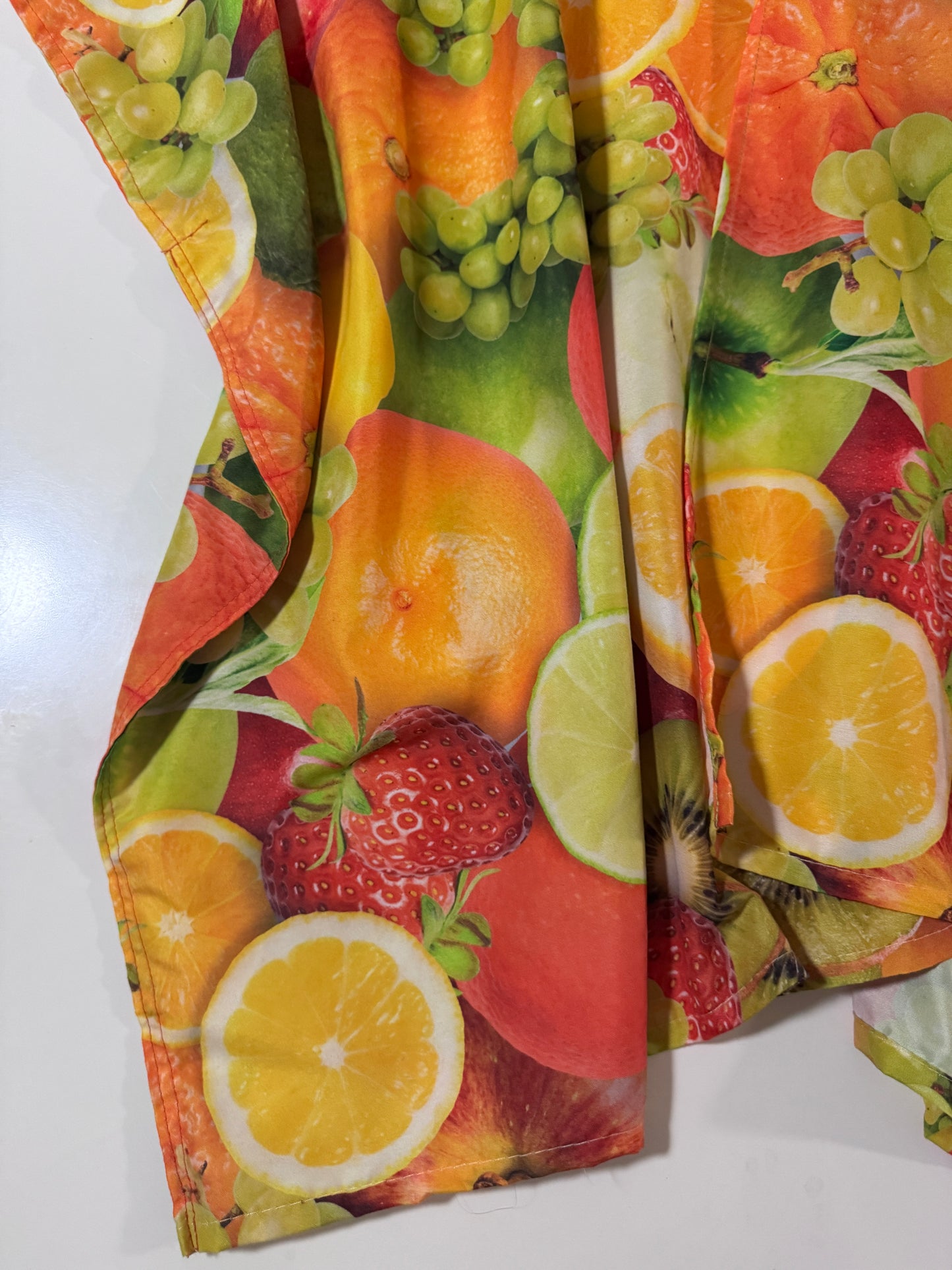 Sobretodo estampado frutas, Unitalla, Unisex