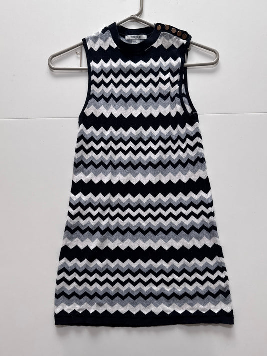 Vestido de punto, estampado de zig zag, Talla S, Mujer, Forever 21