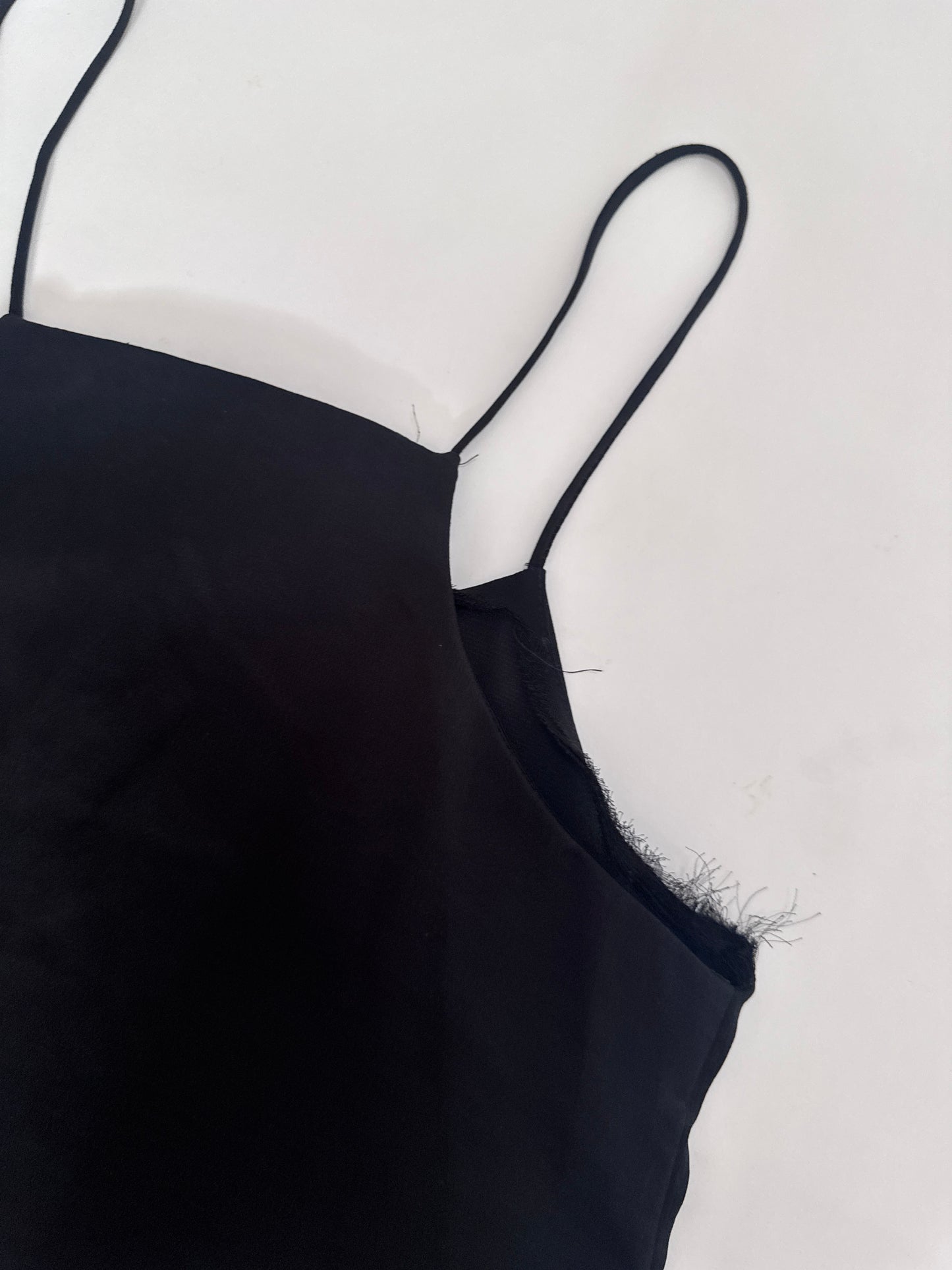Top de tirantes negro, Talla S, Mujer, Mango