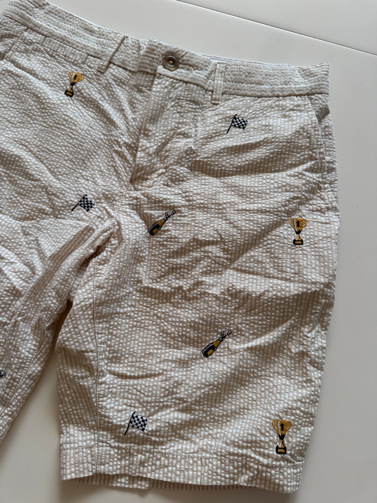 Shorts de pique bordado, Talla 30, Hombre, Tommy Hilfiger