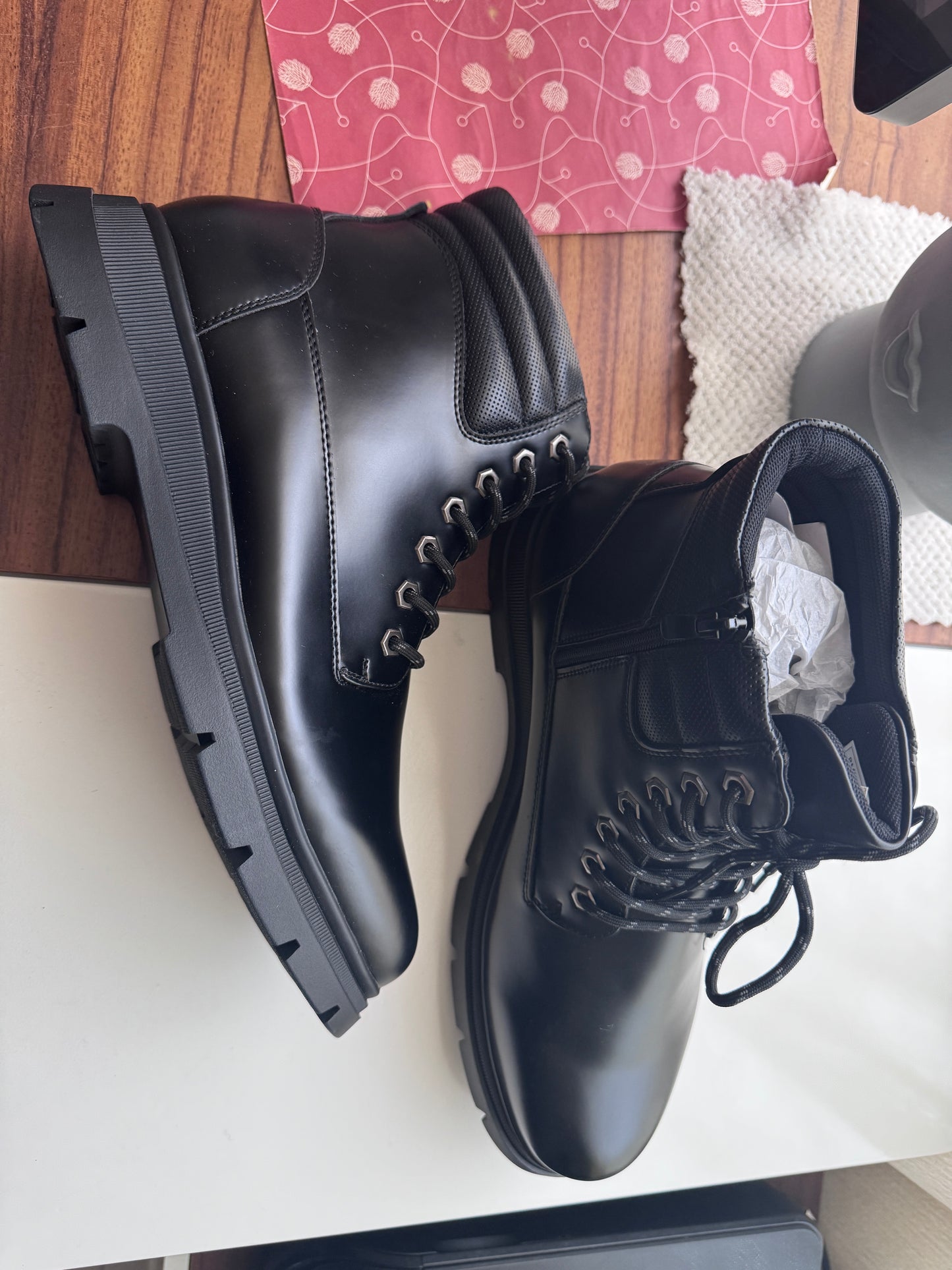 Botas negras, combat boots, Talla 13Usa, 47Eur, Hombre, Bruno Marc
