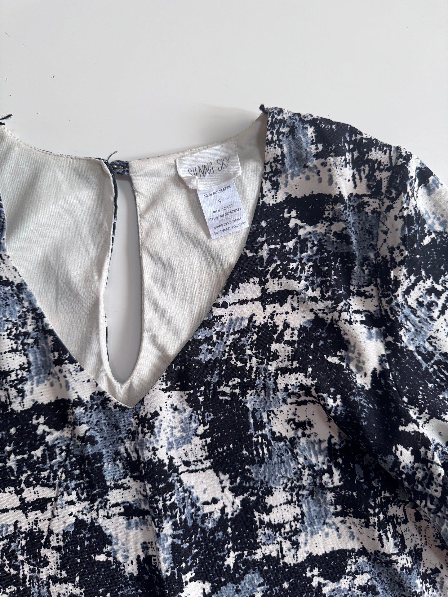 Vestido corto estampado, Talla S, Mujer, Sienna Sky