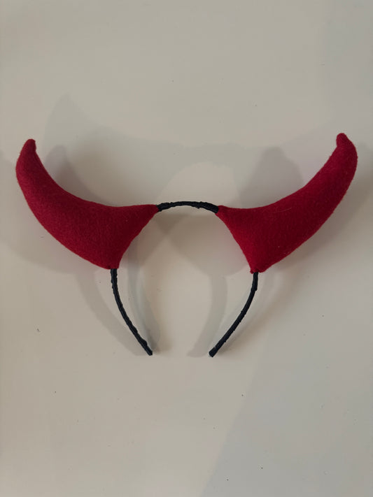 Diadema de cuernos de diablo