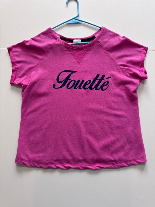 Playera rosa Fouette, Talla S Oversized, LWWD, Mujer