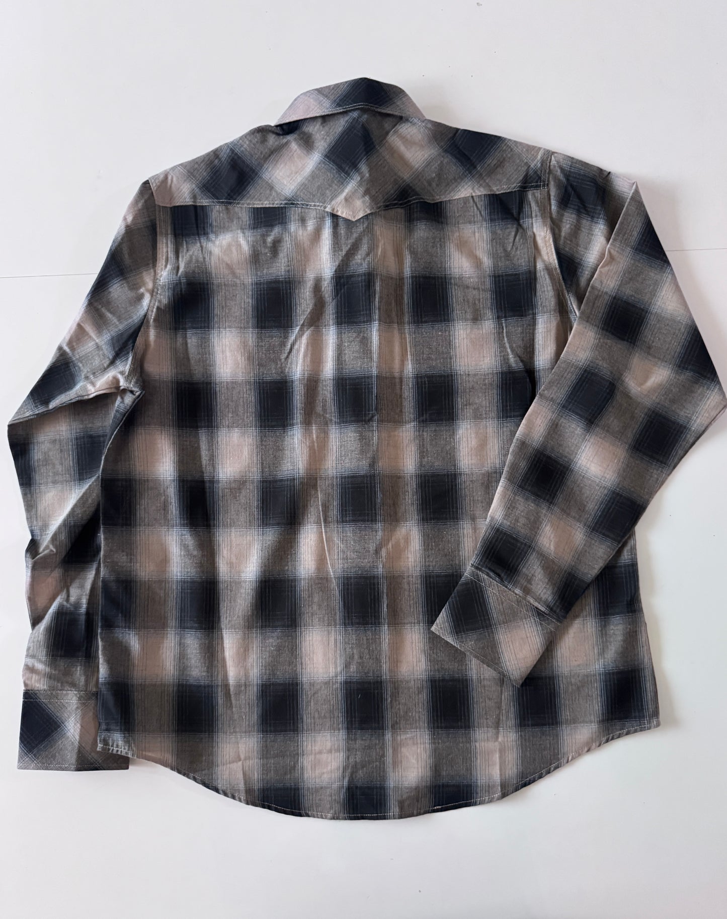 Camisa vaquera café, Talla XL, Hombre, Kracto