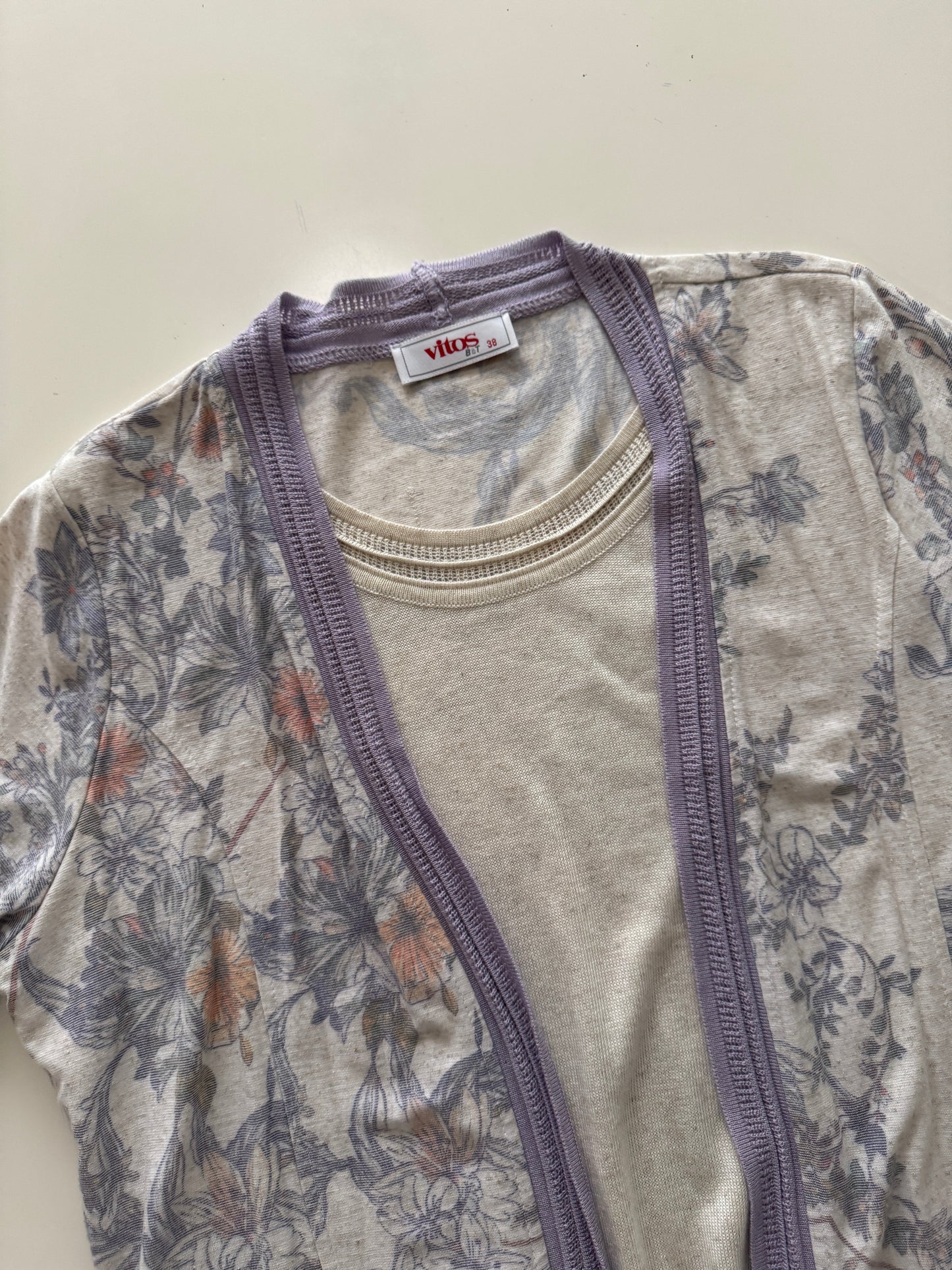 Blusa combinada de punto, Talla 38, L, Mujer, Vitos