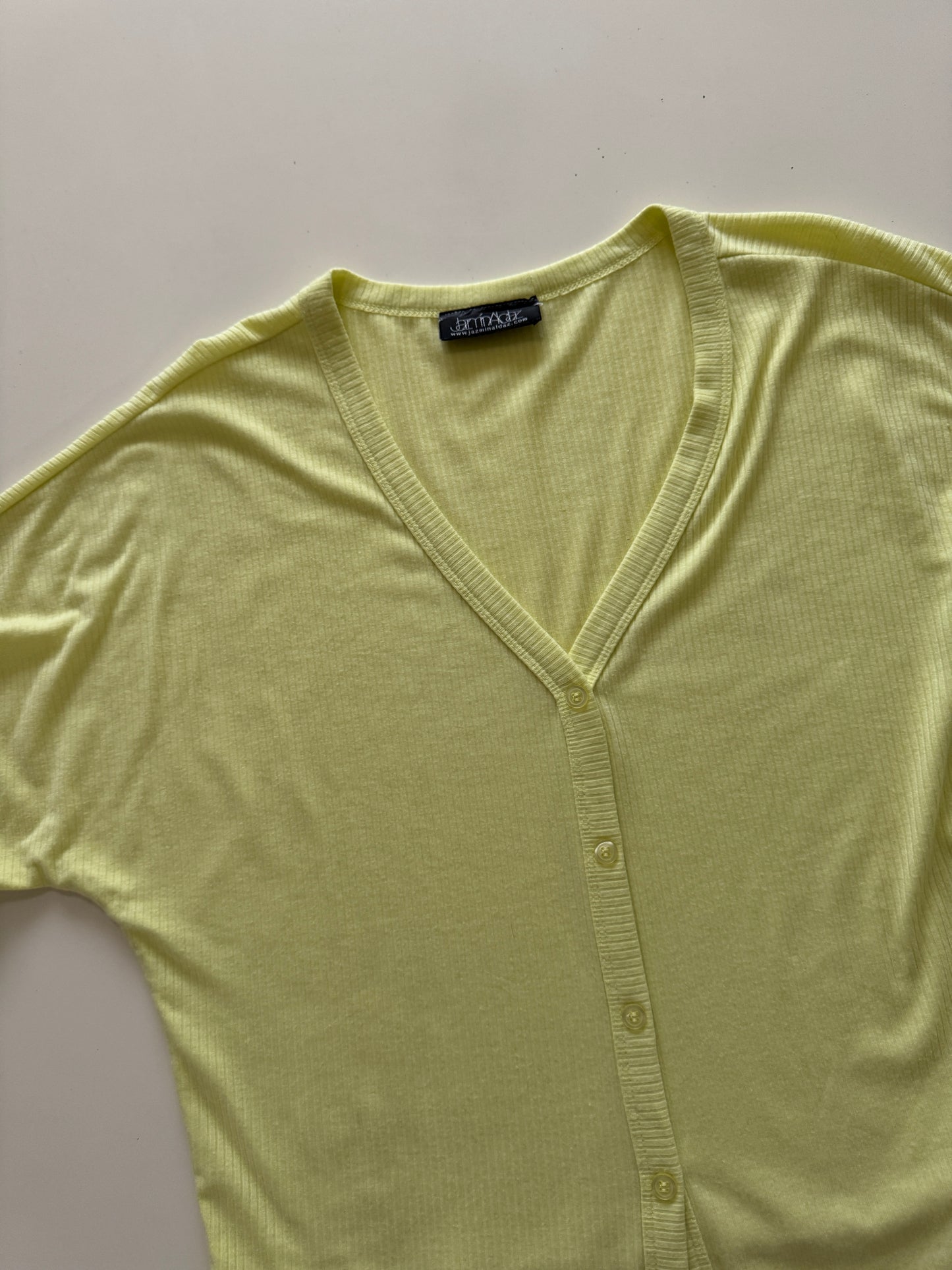 Playera amarilla oversized, Talla M, Mujer