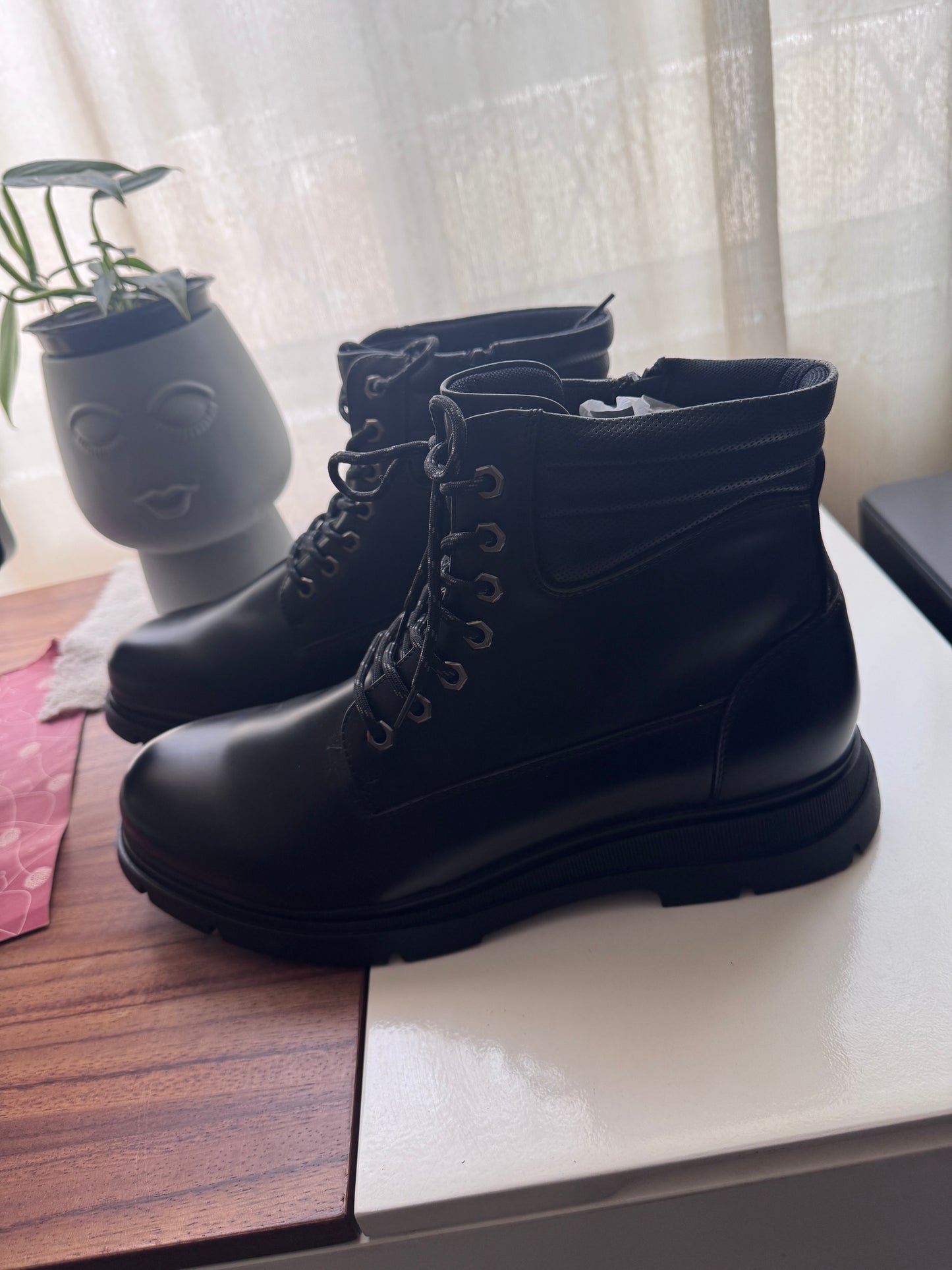 Botas negras, combat boots, Talla 13Usa, 47Eur, Hombre, Bruno Marc