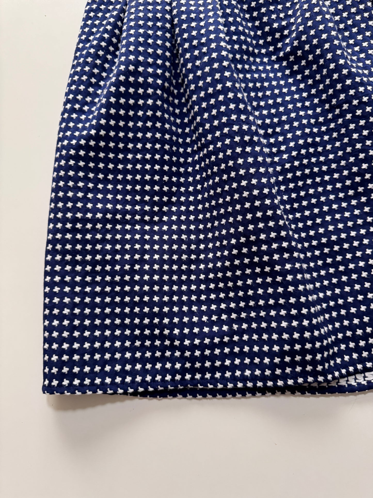 Falda azul marino, Talla M, Mujer