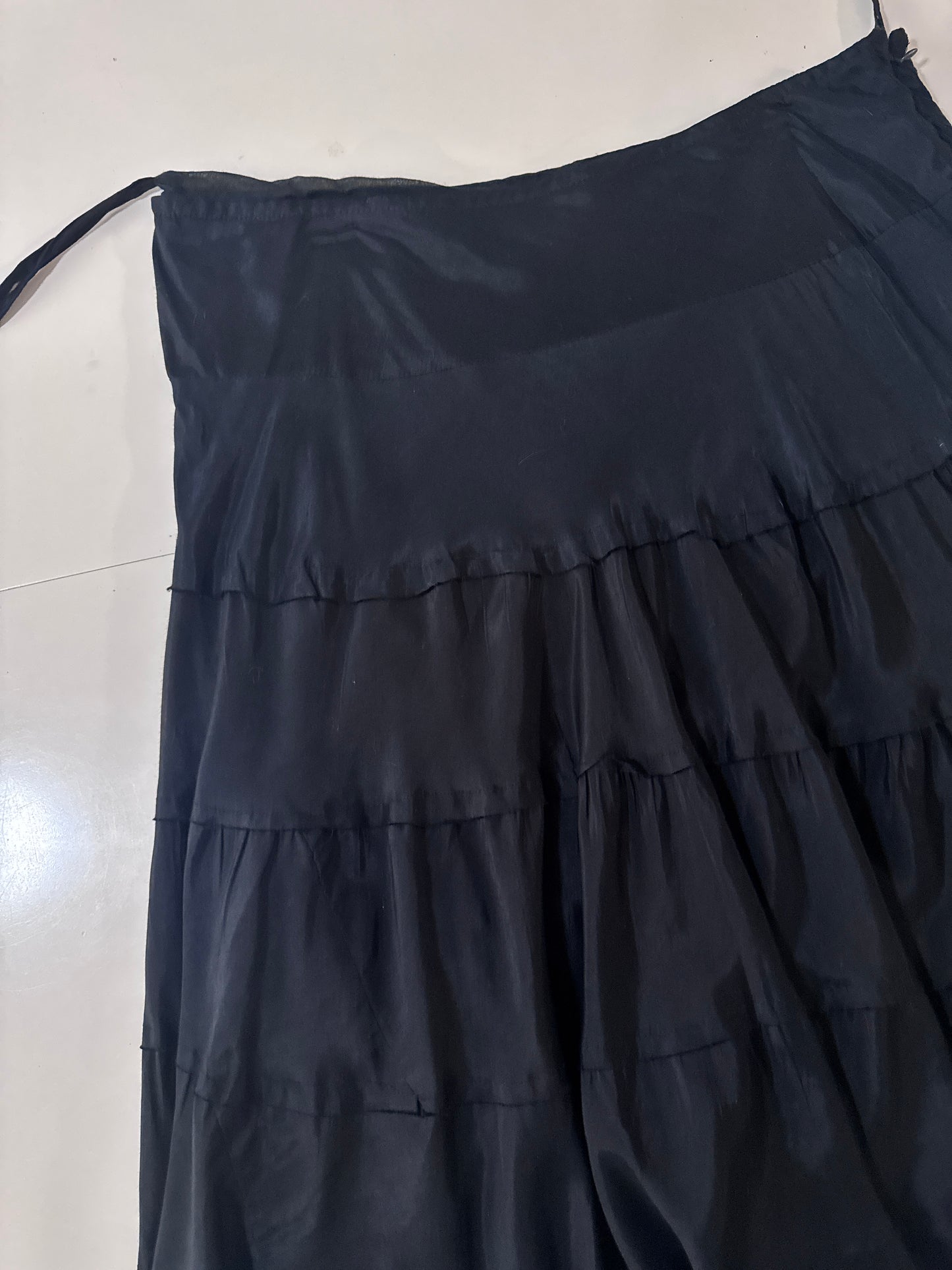 Falda negra campirana, Talla 16w, Mujer, Bohemian Cafe