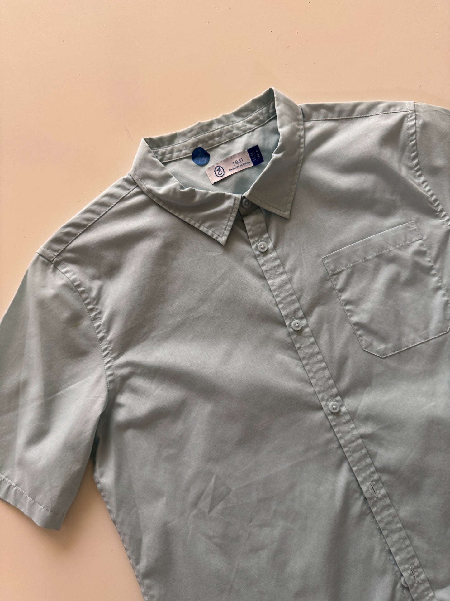 Camisa celeste, Talla 13-14, Niño, C&A 1841