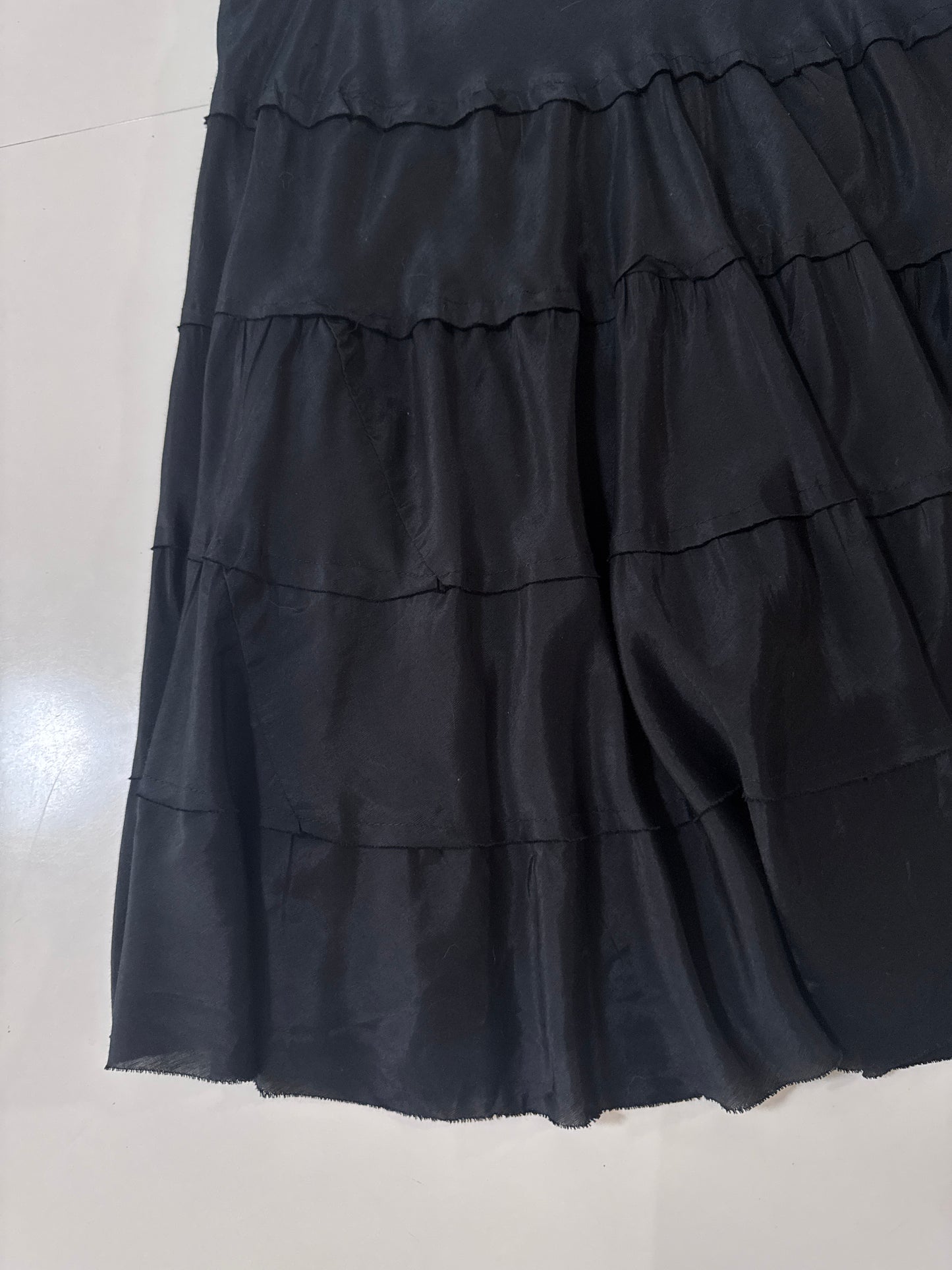 Falda negra campirana, Talla 16w, Mujer, Bohemian Cafe