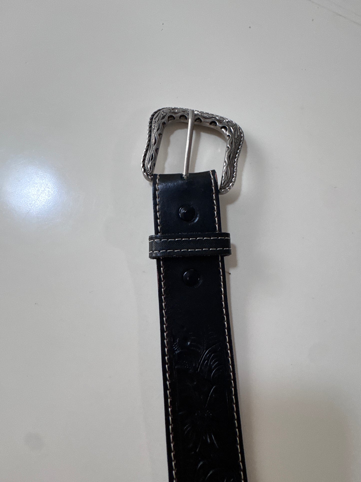 Cinturón negro rodeo, Talla 34-36, Hombre