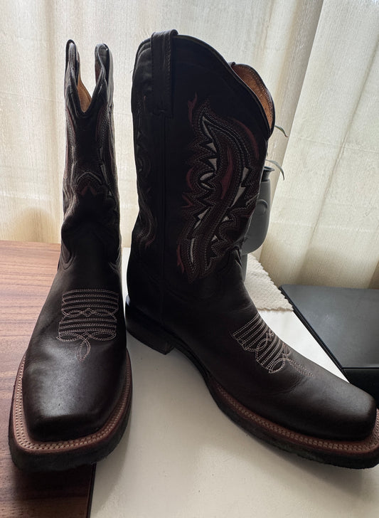 Botas rodeo cafes, Talla 8.5Mx, Hombre, Villa Casal