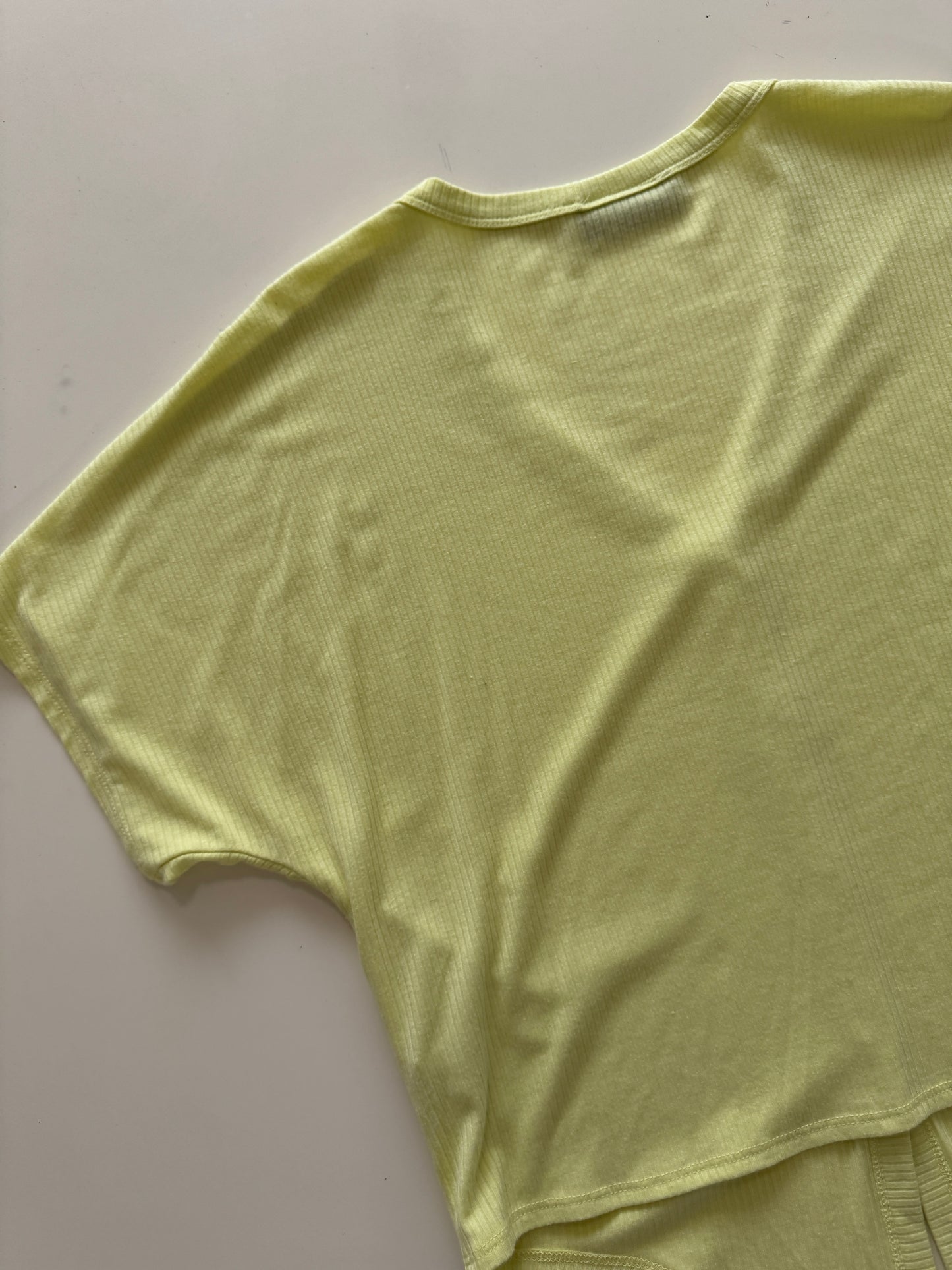 Playera amarilla oversized, Talla M, Mujer