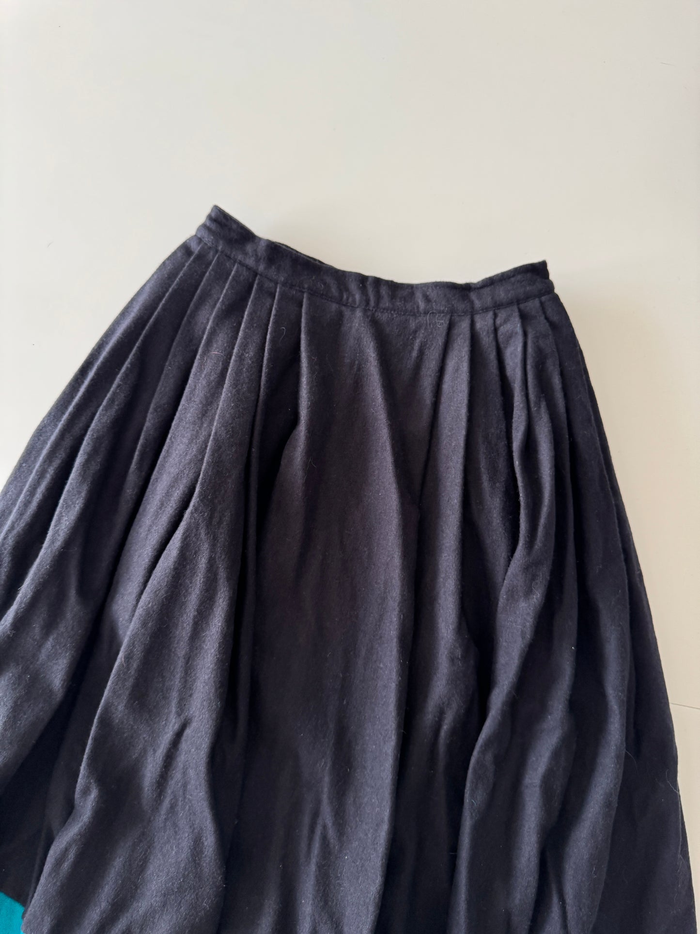 Falda de lana circular, Talla Xs, Mujer