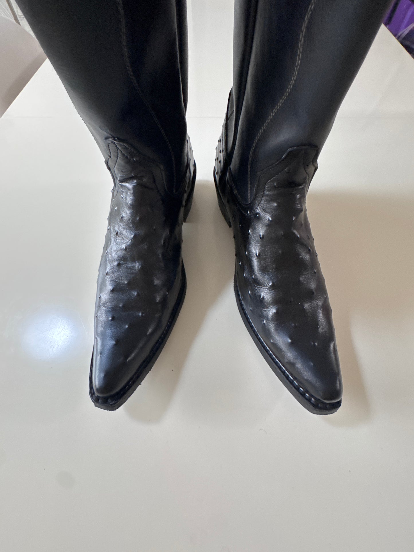 Botas vaqueras negras, Talla 29mx, Hombre